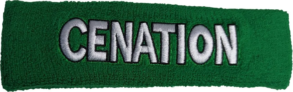 JOHN CENA Green Headband Wristbands Set WWE