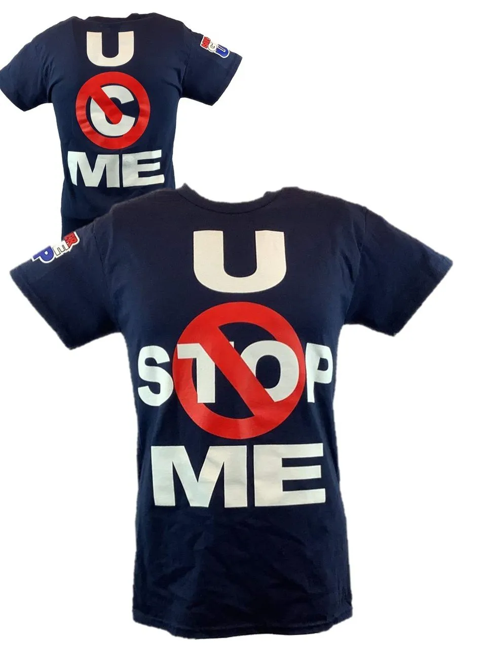 John Cena Navy Blue U Can't Stop Me Mens Costume T-shirt Hat Wristbands