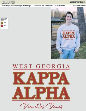 Kappa Alpha University of West Georgia Fall Sweatshirts