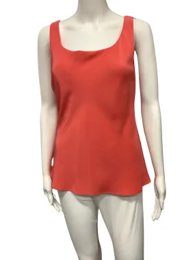 Lafayette Top Orange Sleeveless Silky Size: 6