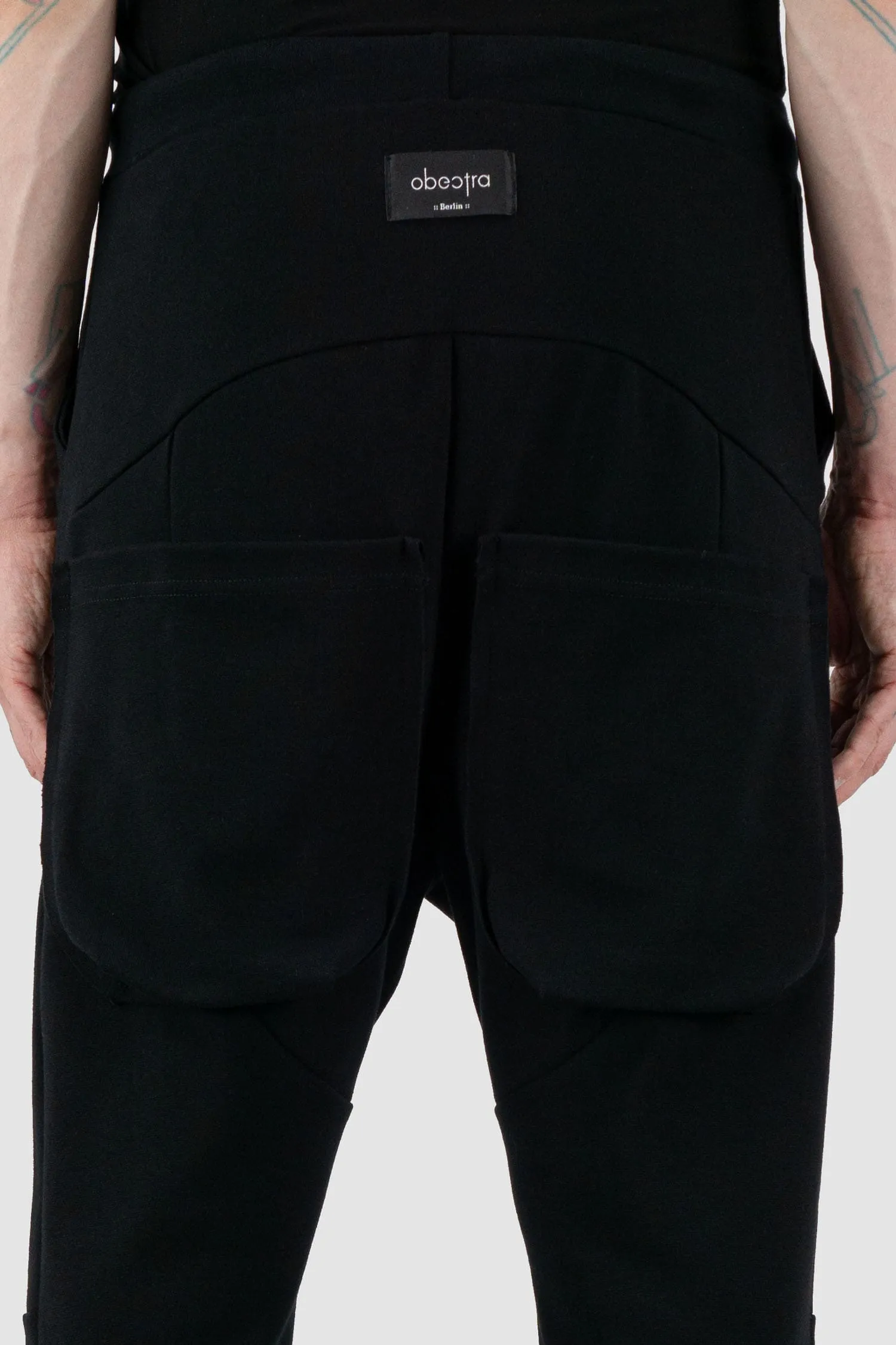 Low Crotch Cotton Sweatpants