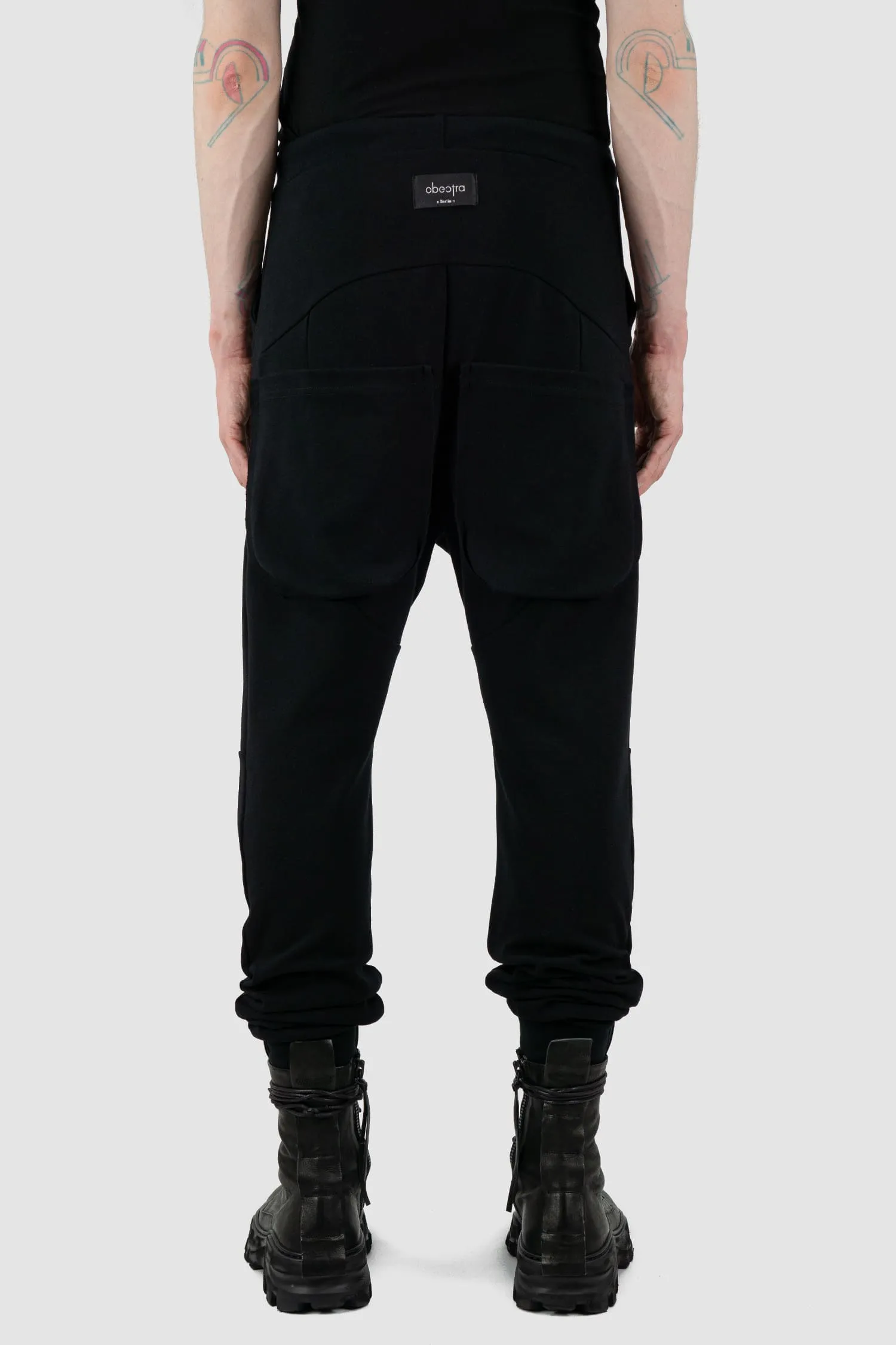 Low Crotch Cotton Sweatpants