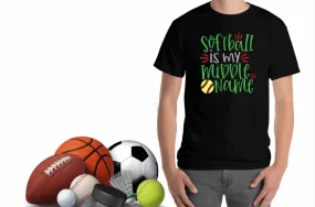 Men's Baseball is My Middle Name - T- Shirt