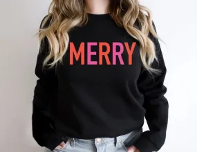 MERRY Sweatshirt in Black