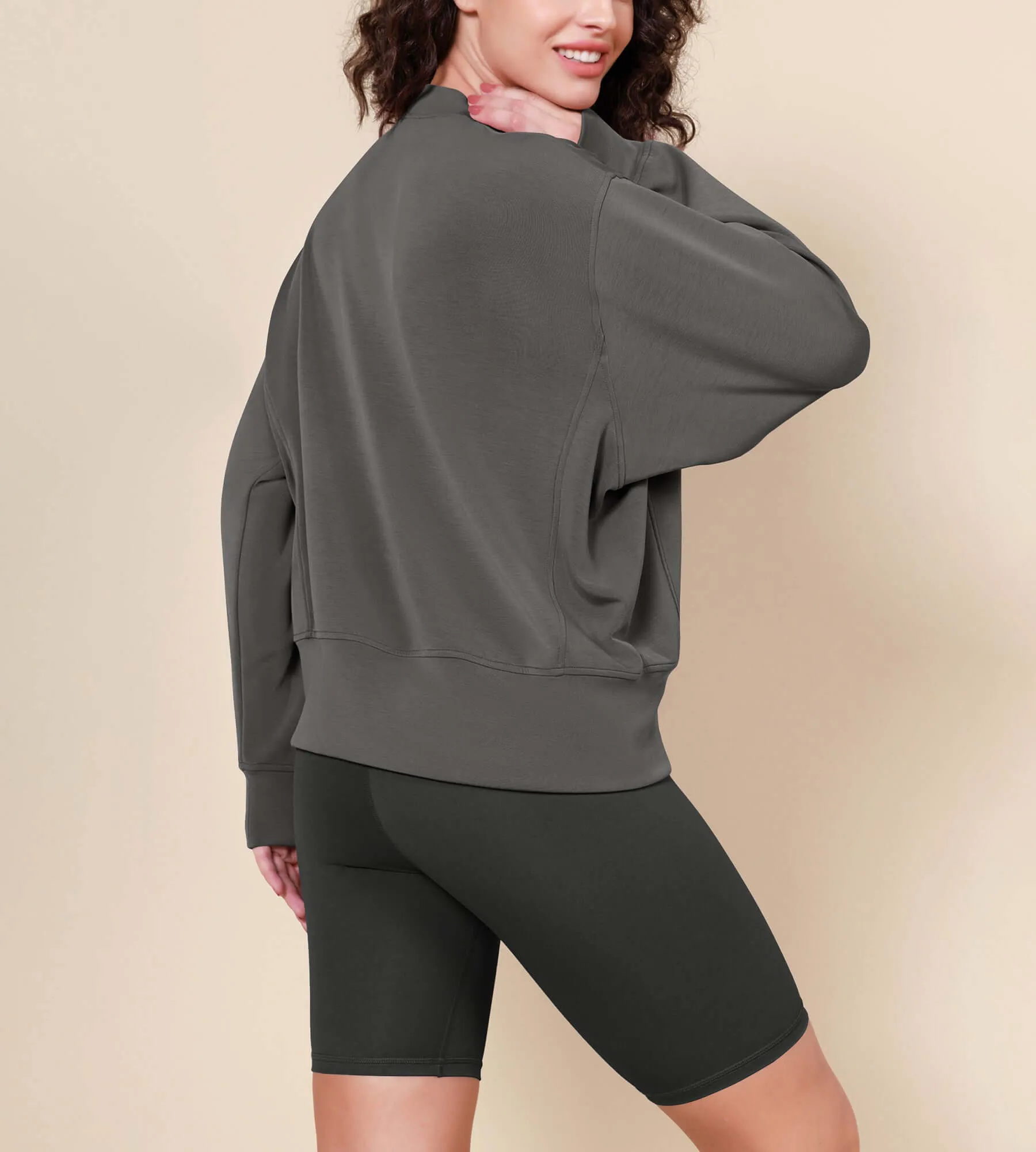 Modal Soft Long Sleeve Oversized Sweatshirts