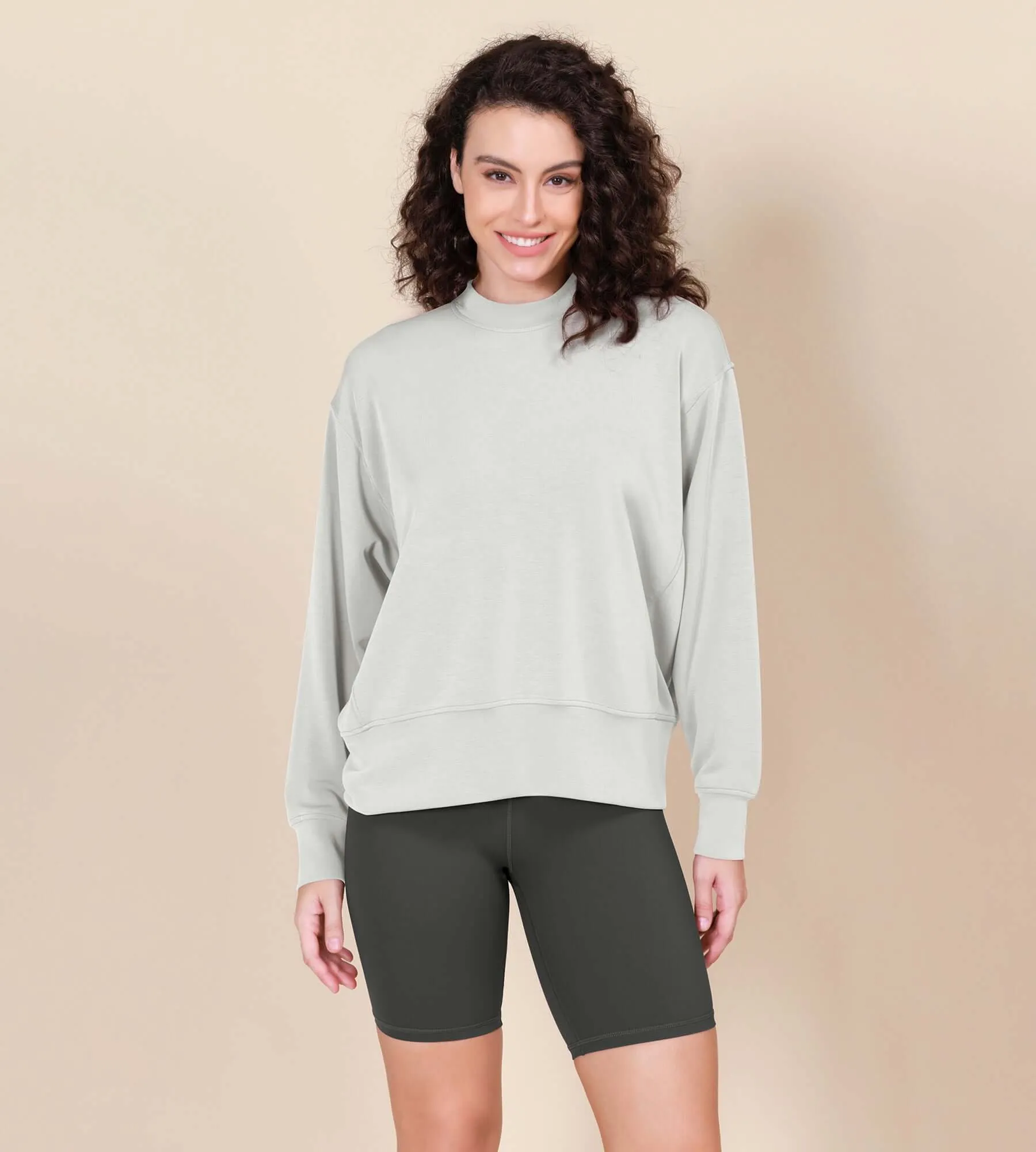 Modal Soft Long Sleeve Oversized Sweatshirts