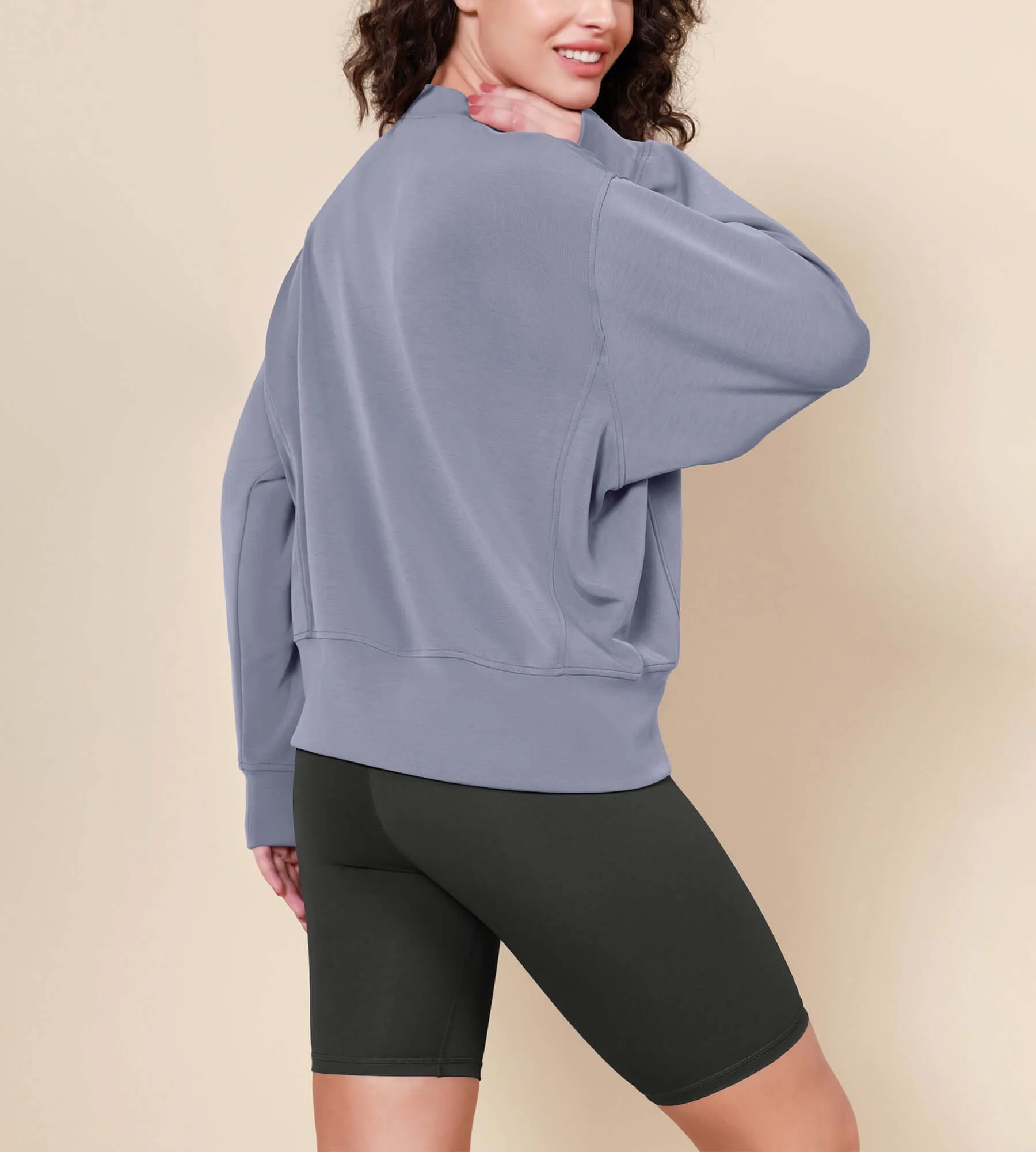 Modal Soft Long Sleeve Oversized Sweatshirts