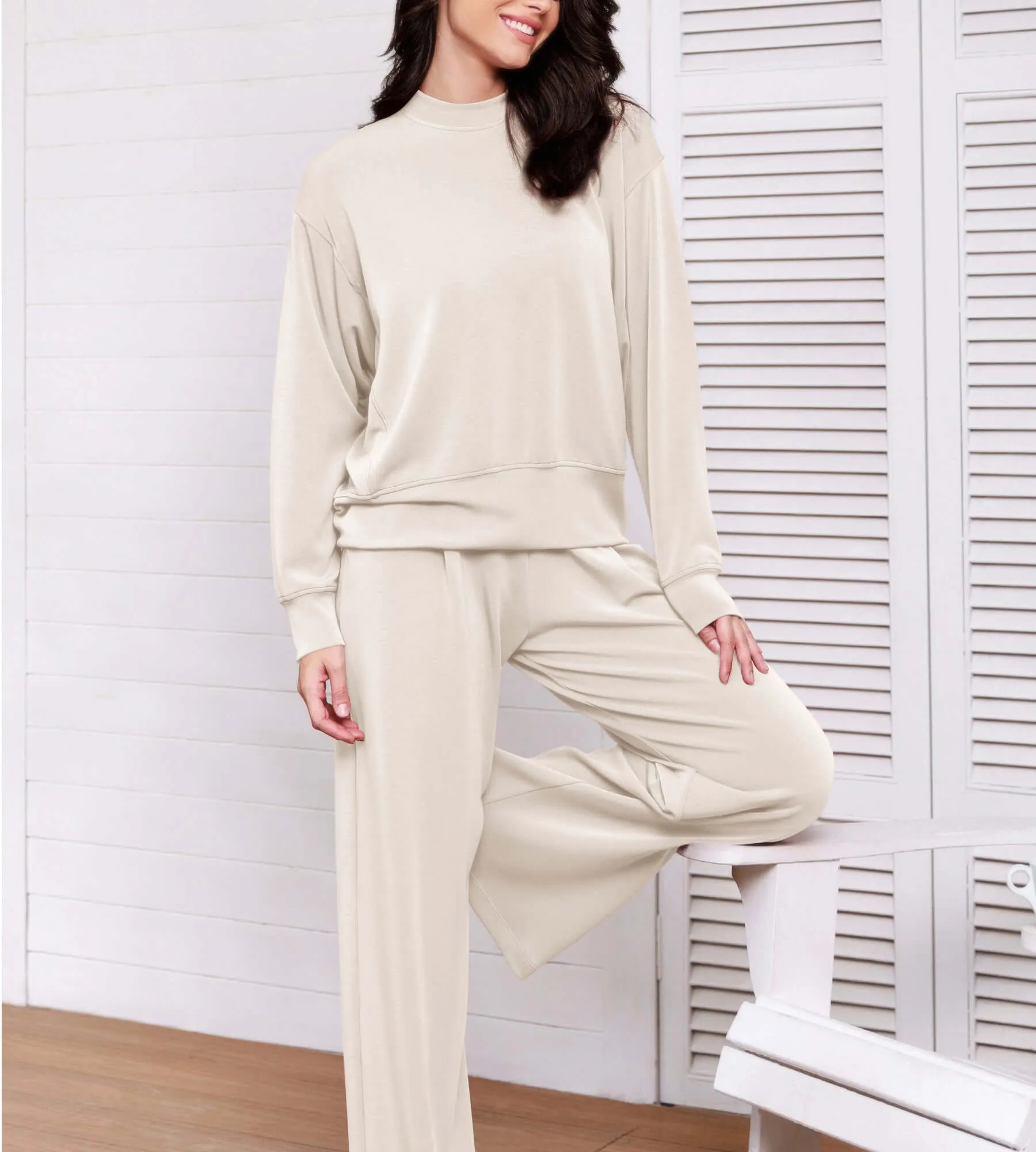 Modal Soft Long Sleeve Oversized Sweatshirts