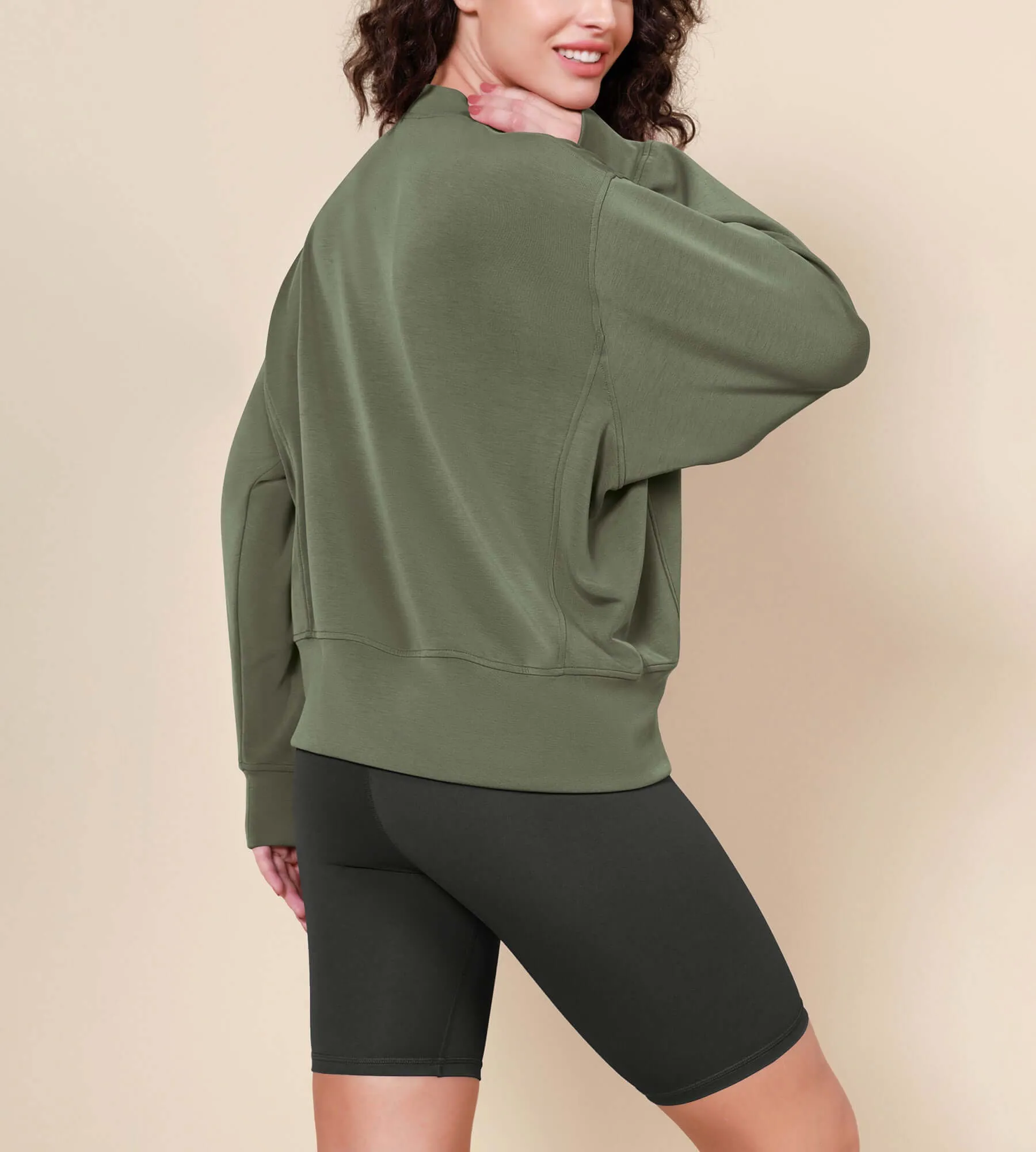 Modal Soft Long Sleeve Oversized Sweatshirts