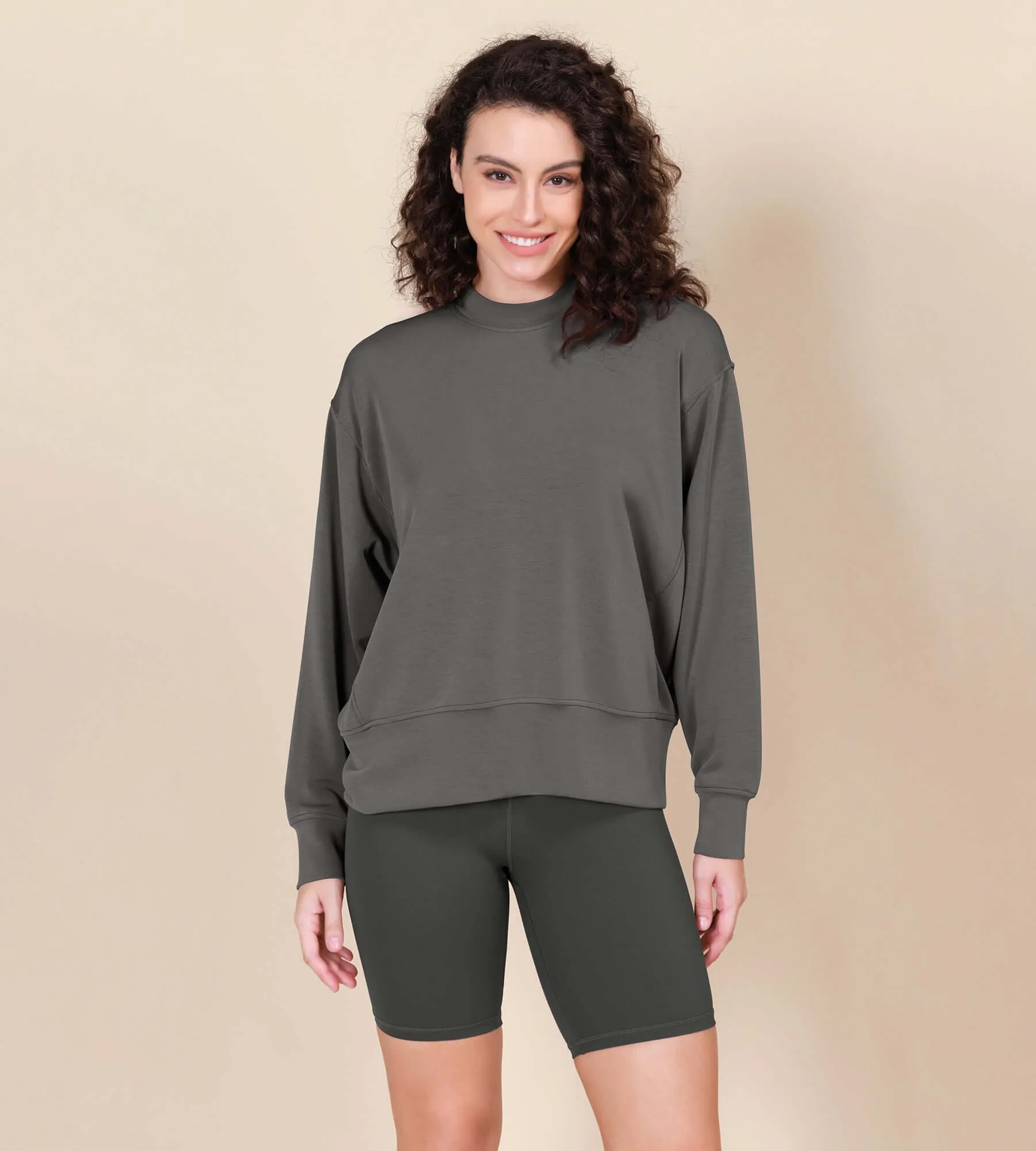 Modal Soft Long Sleeve Oversized Sweatshirts
