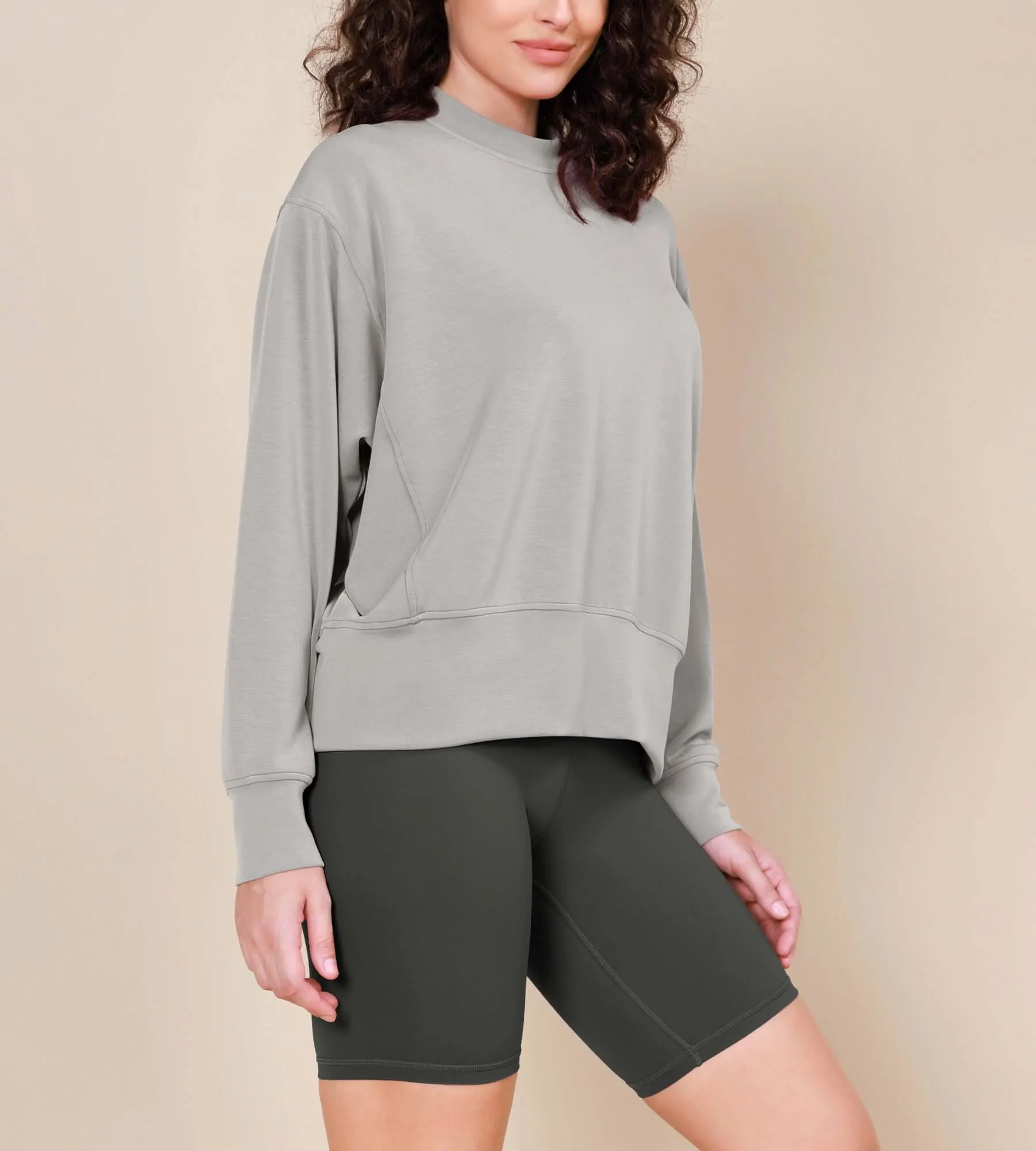 Modal Soft Long Sleeve Oversized Sweatshirts