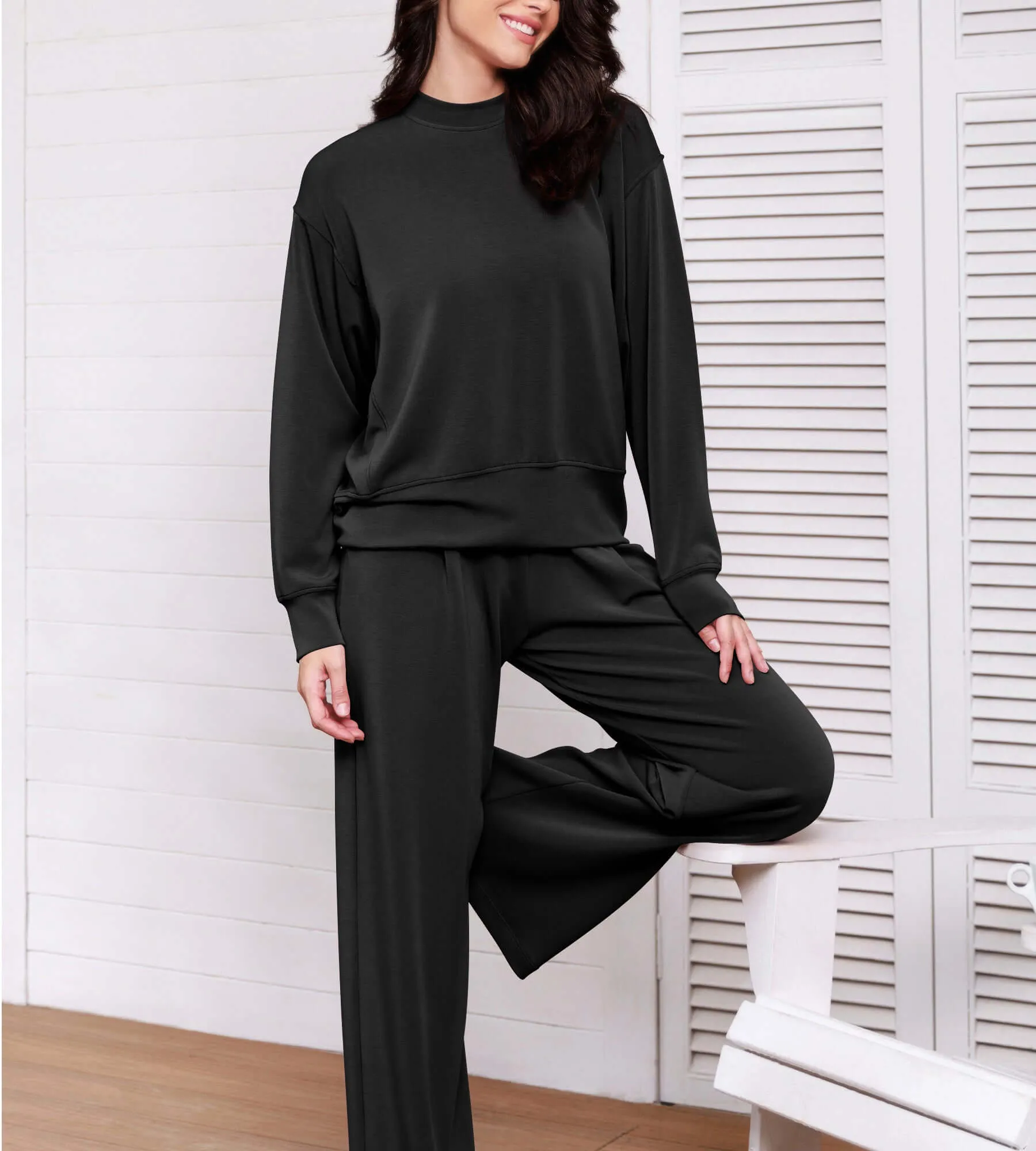Modal Soft Long Sleeve Oversized Sweatshirts