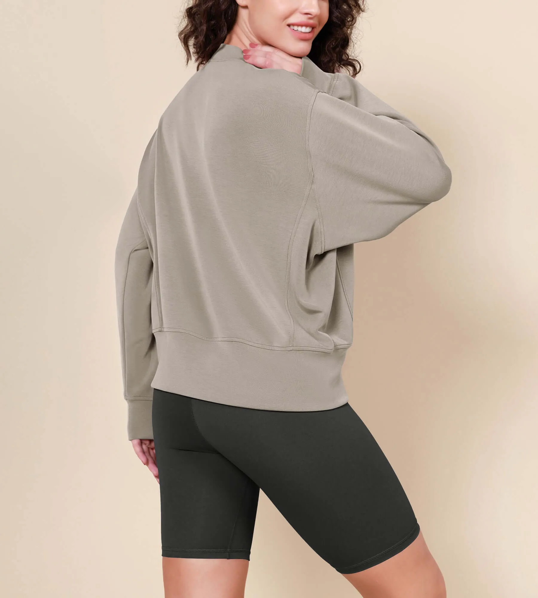 Modal Soft Long Sleeve Oversized Sweatshirts