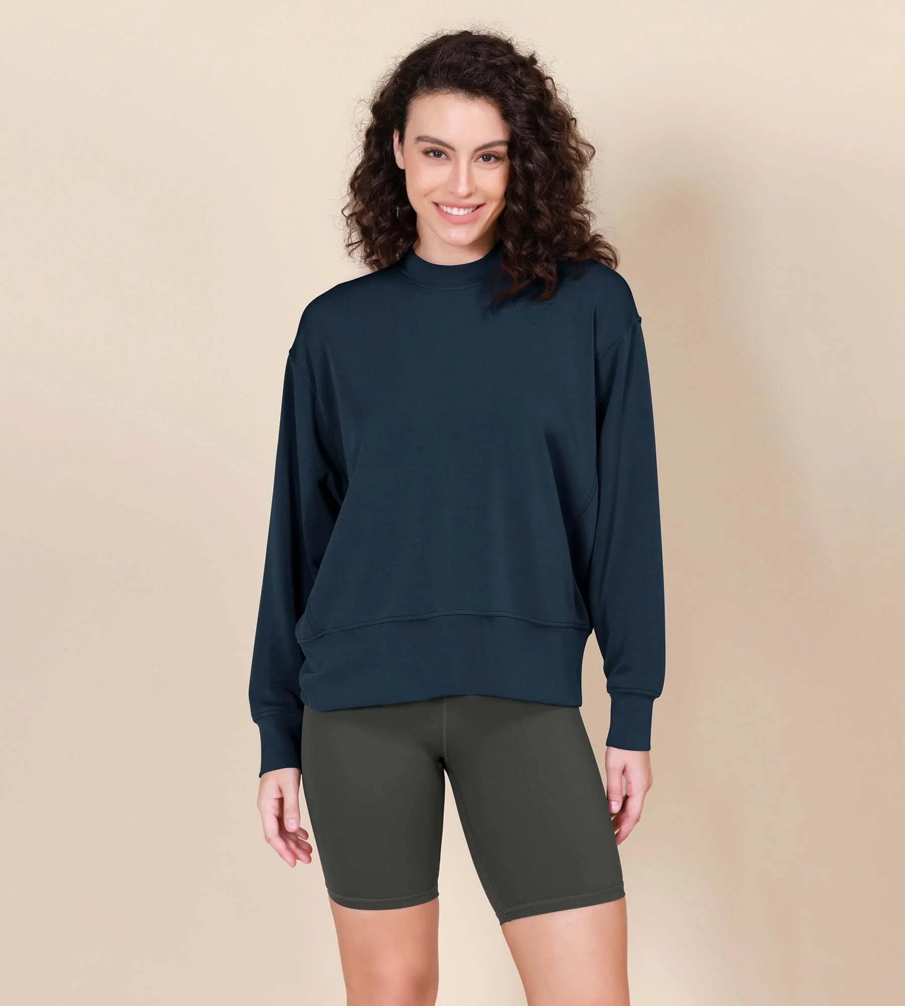 Modal Soft Long Sleeve Oversized Sweatshirts