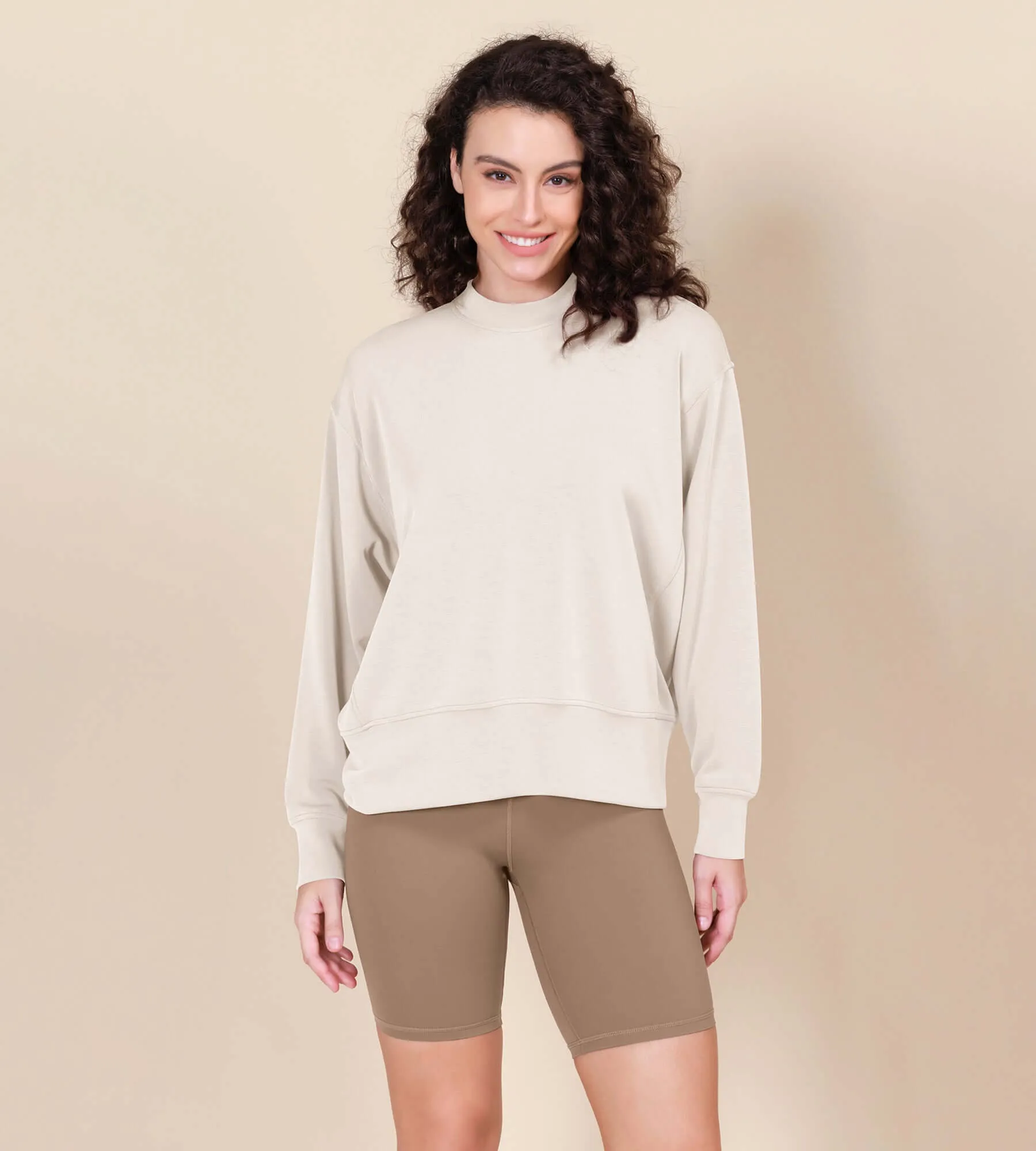Modal Soft Long Sleeve Oversized Sweatshirts