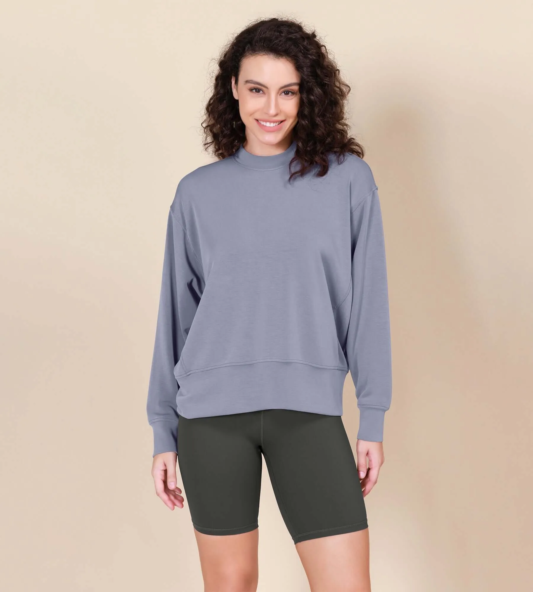 Modal Soft Long Sleeve Oversized Sweatshirts