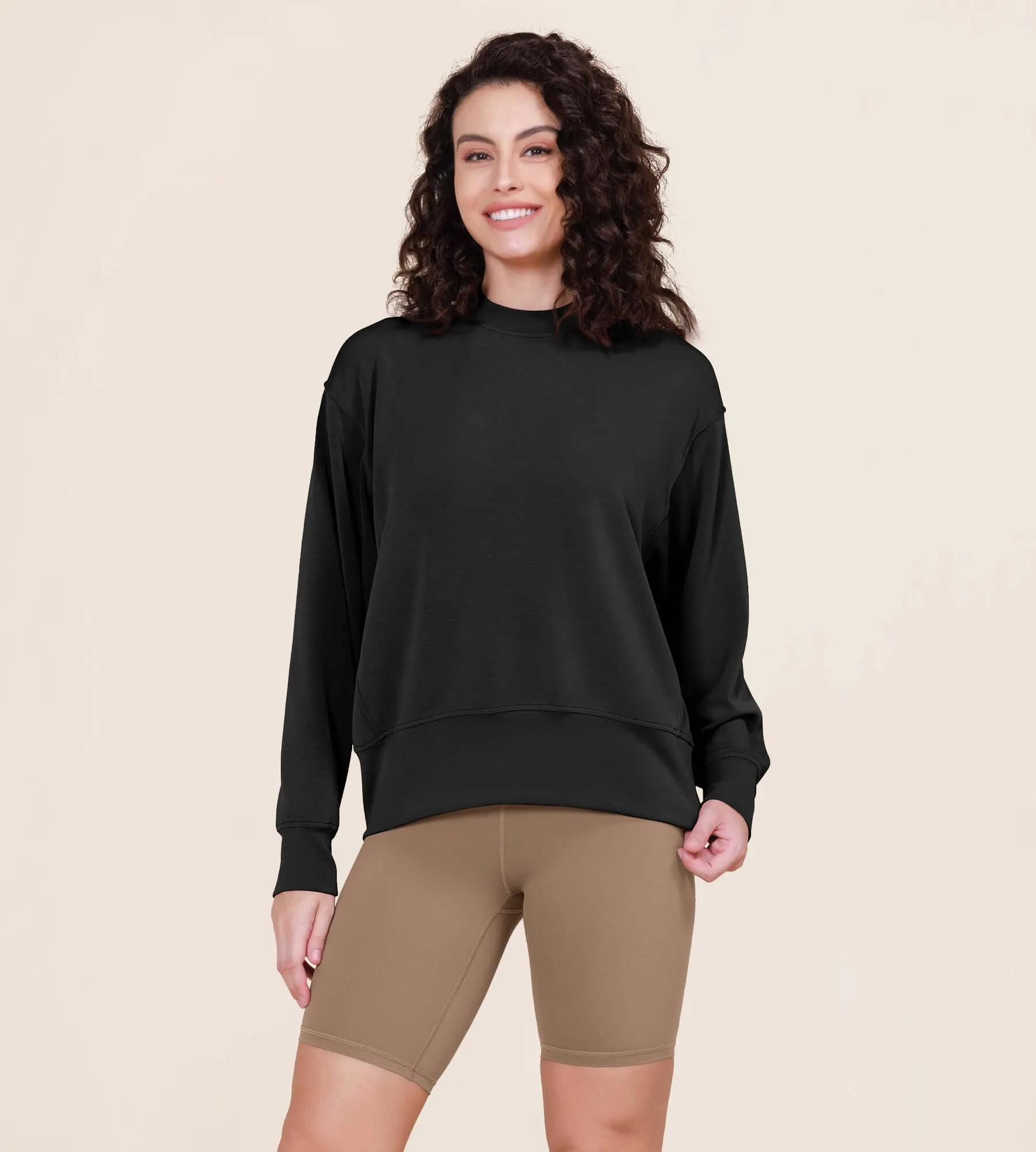Modal Soft Long Sleeve Oversized Sweatshirts