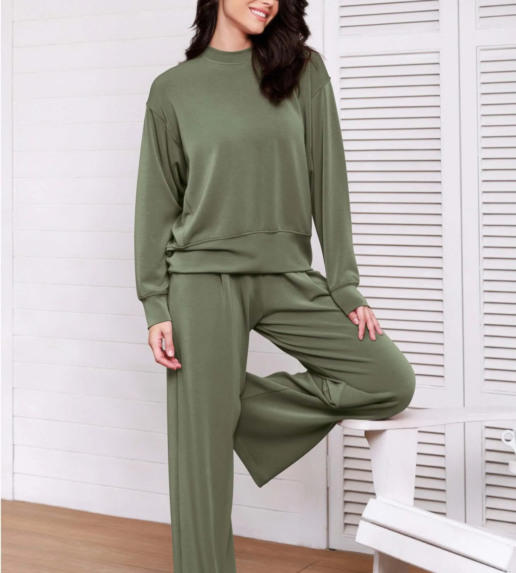Modal Soft Long Sleeve Oversized Sweatshirts