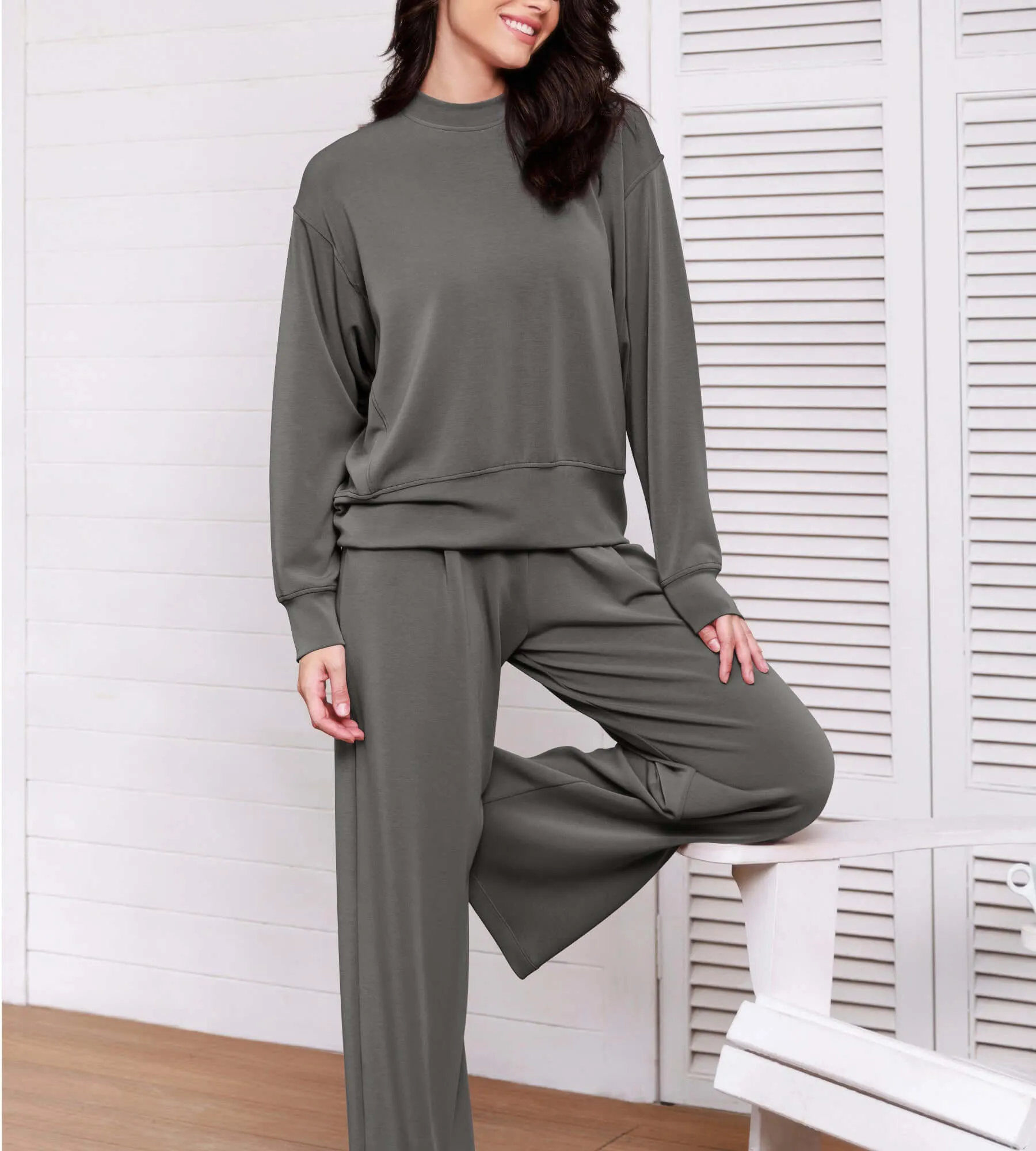 Modal Soft Long Sleeve Oversized Sweatshirts