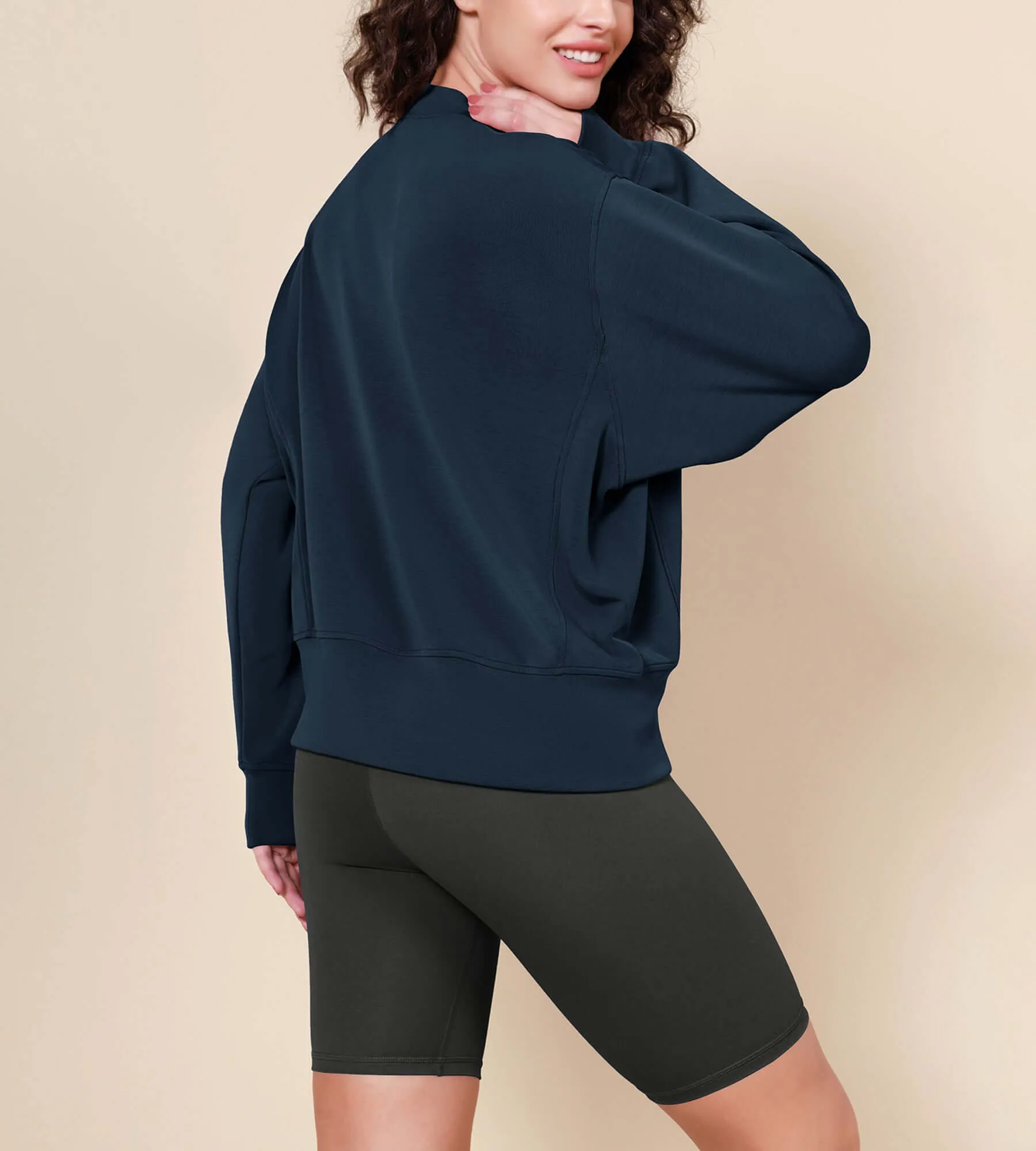 Modal Soft Long Sleeve Oversized Sweatshirts