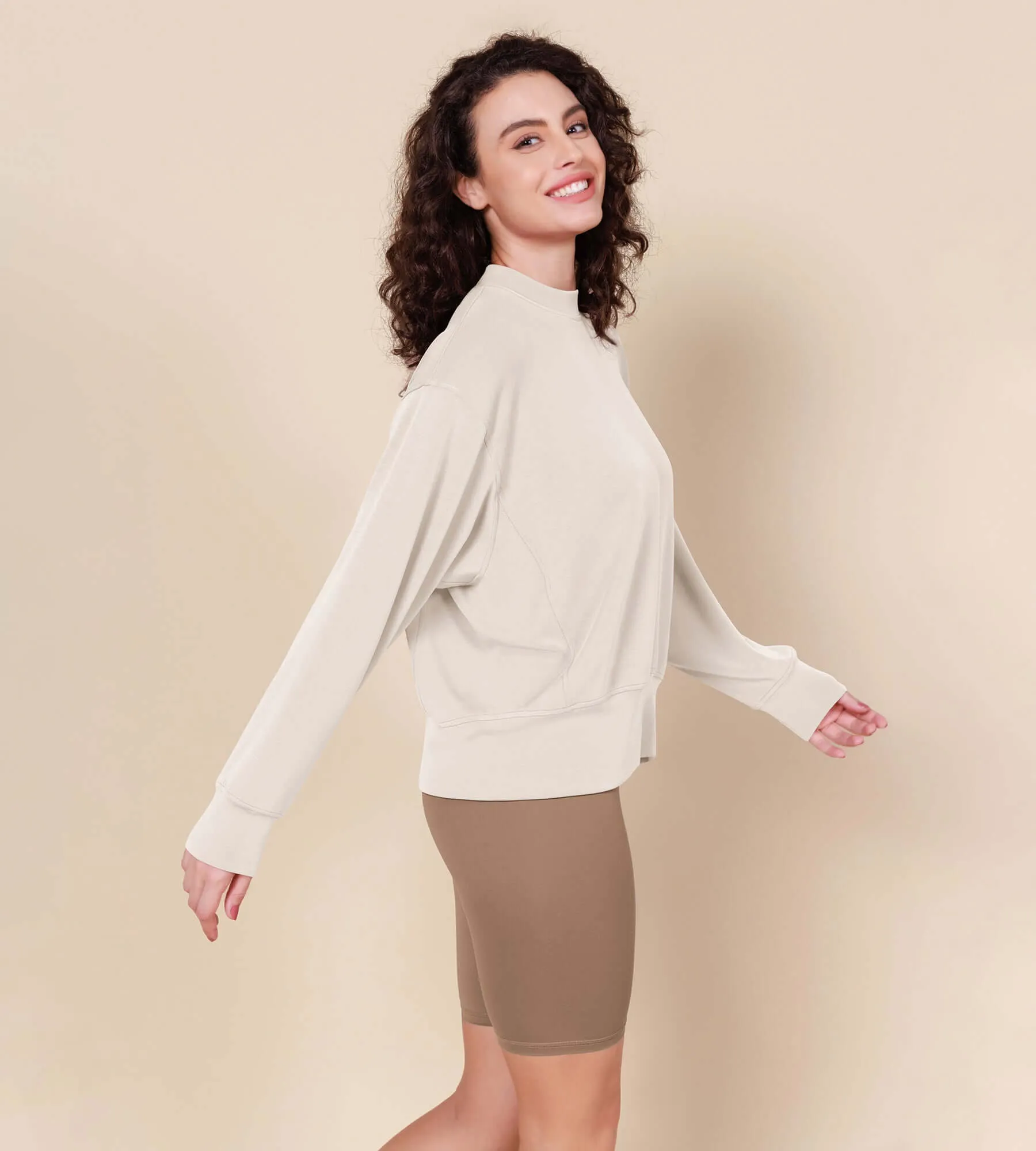 Modal Soft Long Sleeve Oversized Sweatshirts