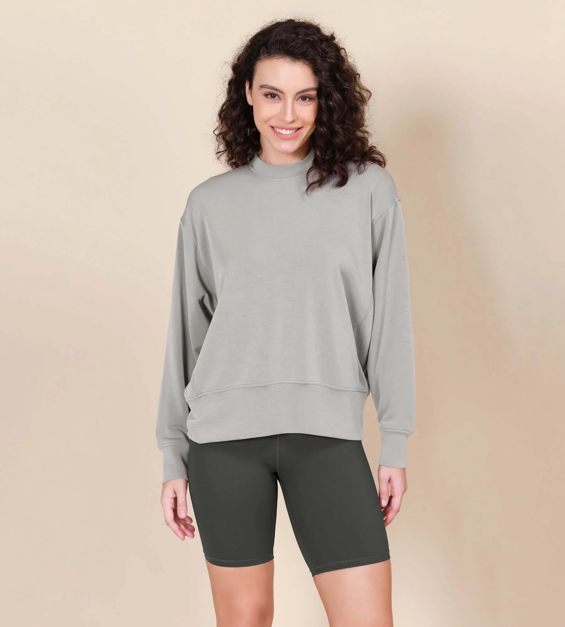 Modal Soft Long Sleeve Oversized Sweatshirts