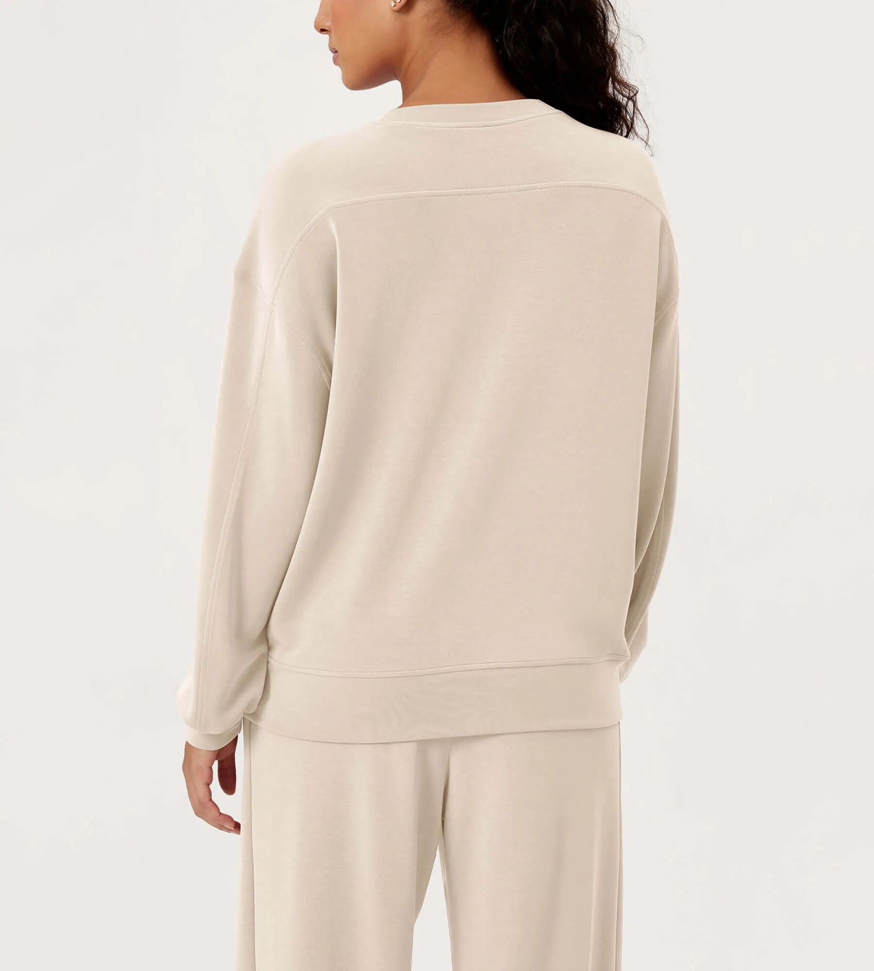 Modal Soft Oversized Crew Neck Sweatshirts
