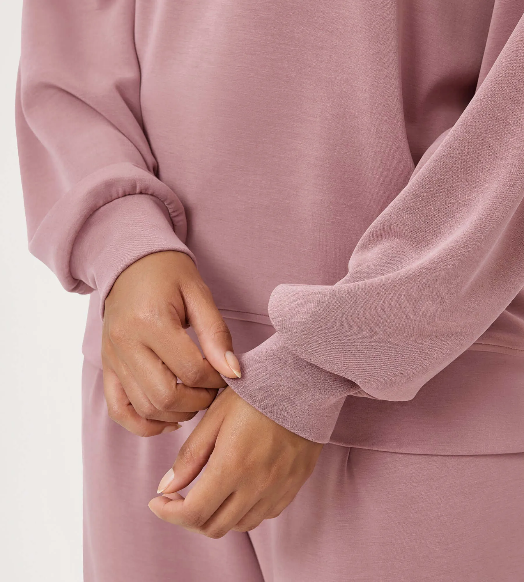 Modal Soft Oversized Crew Neck Sweatshirts