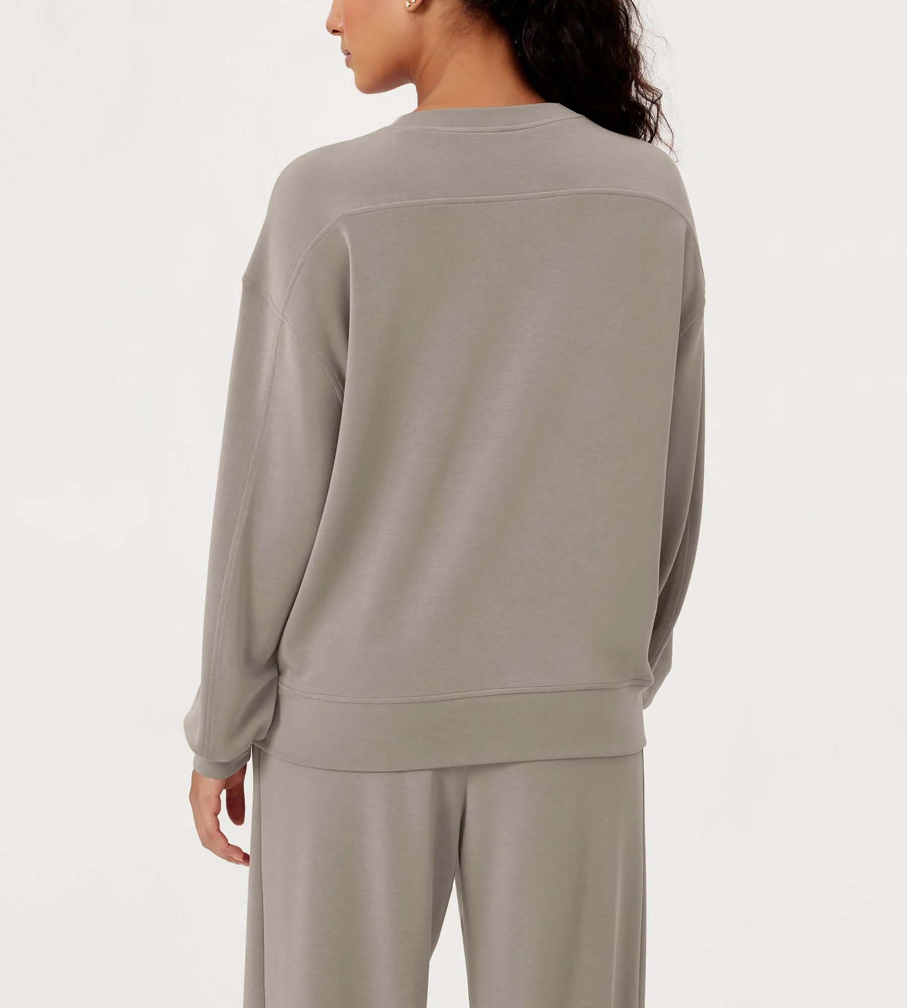 Modal Soft Oversized Crew Neck Sweatshirts