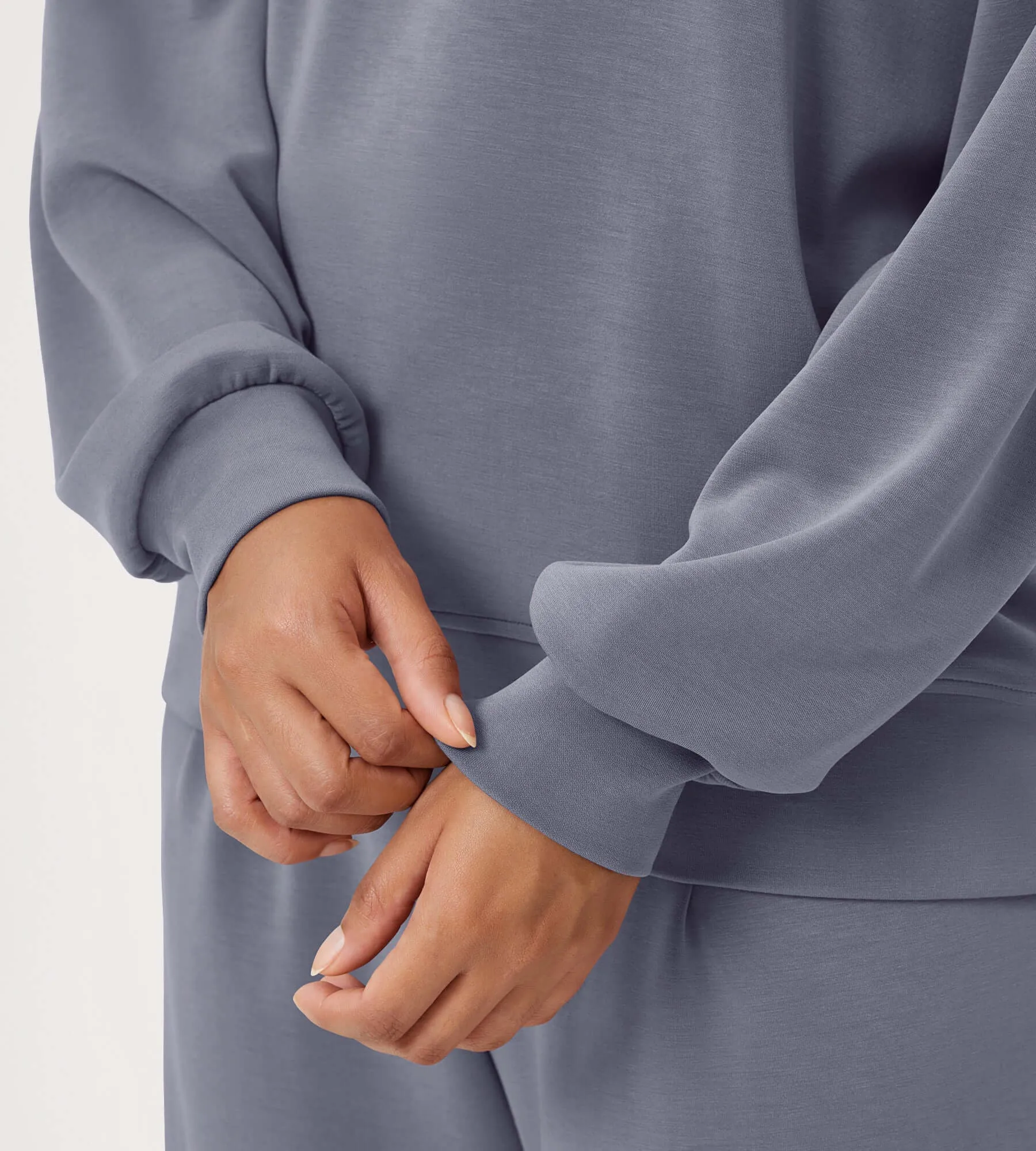 Modal Soft Oversized Crew Neck Sweatshirts
