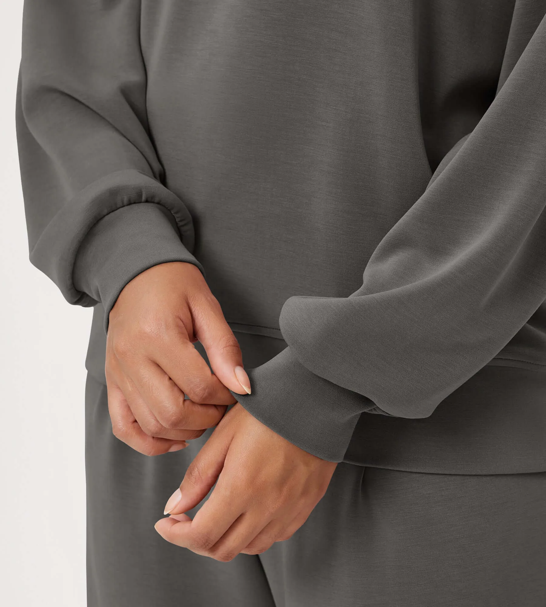 Modal Soft Oversized Crew Neck Sweatshirts