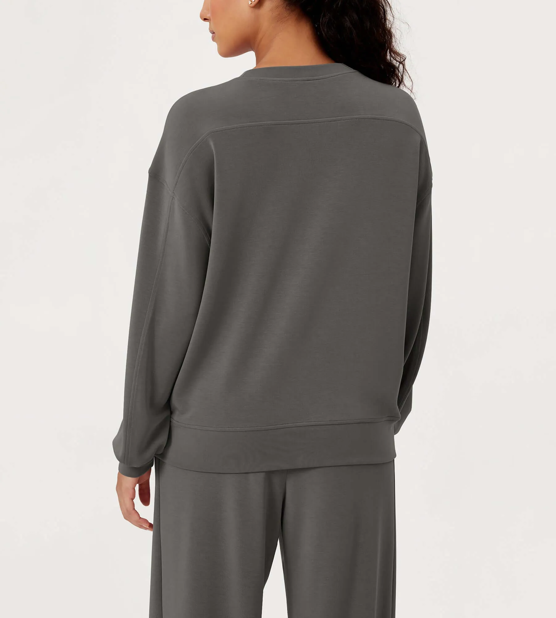 Modal Soft Oversized Crew Neck Sweatshirts