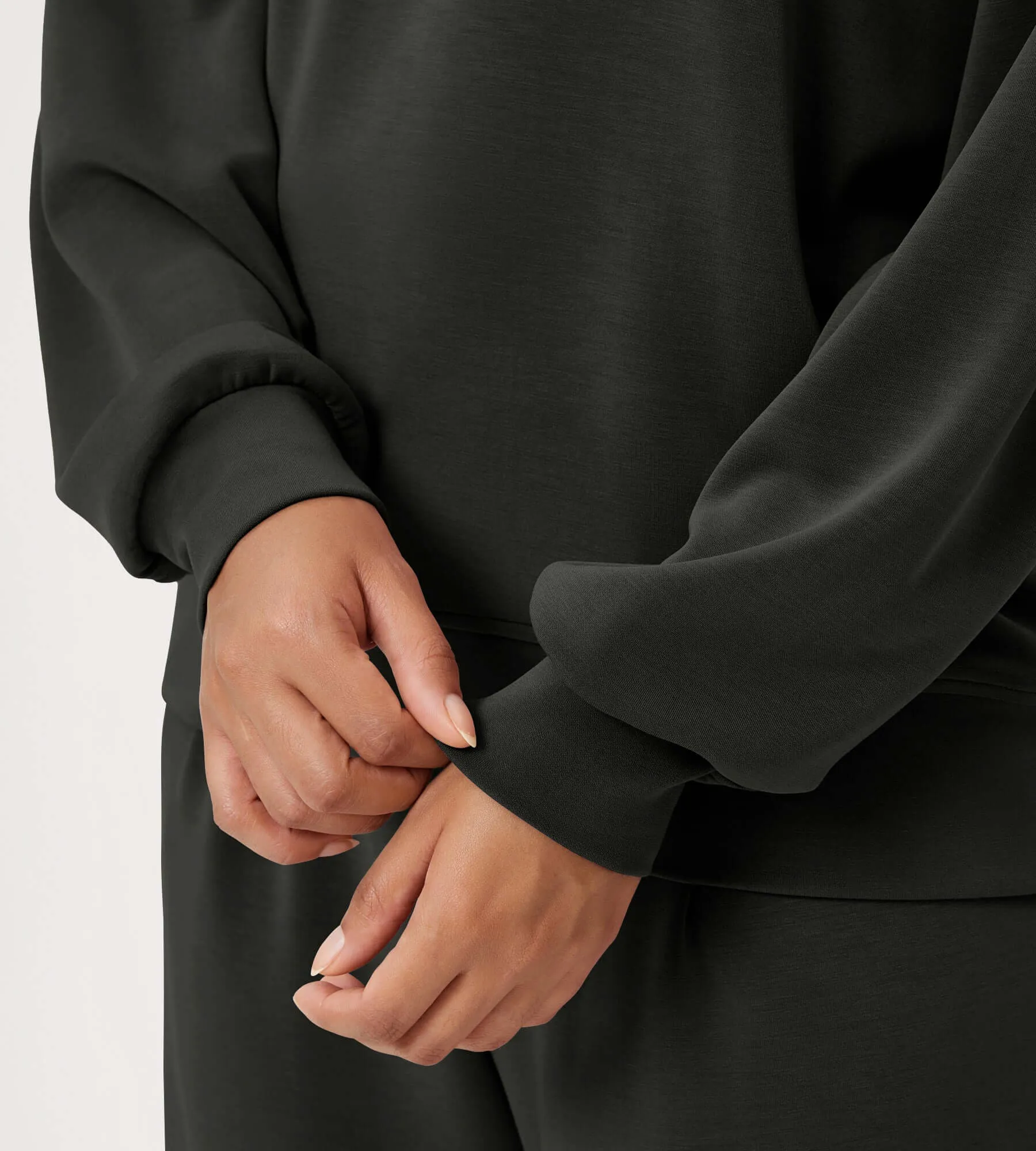 Modal Soft Oversized Crew Neck Sweatshirts