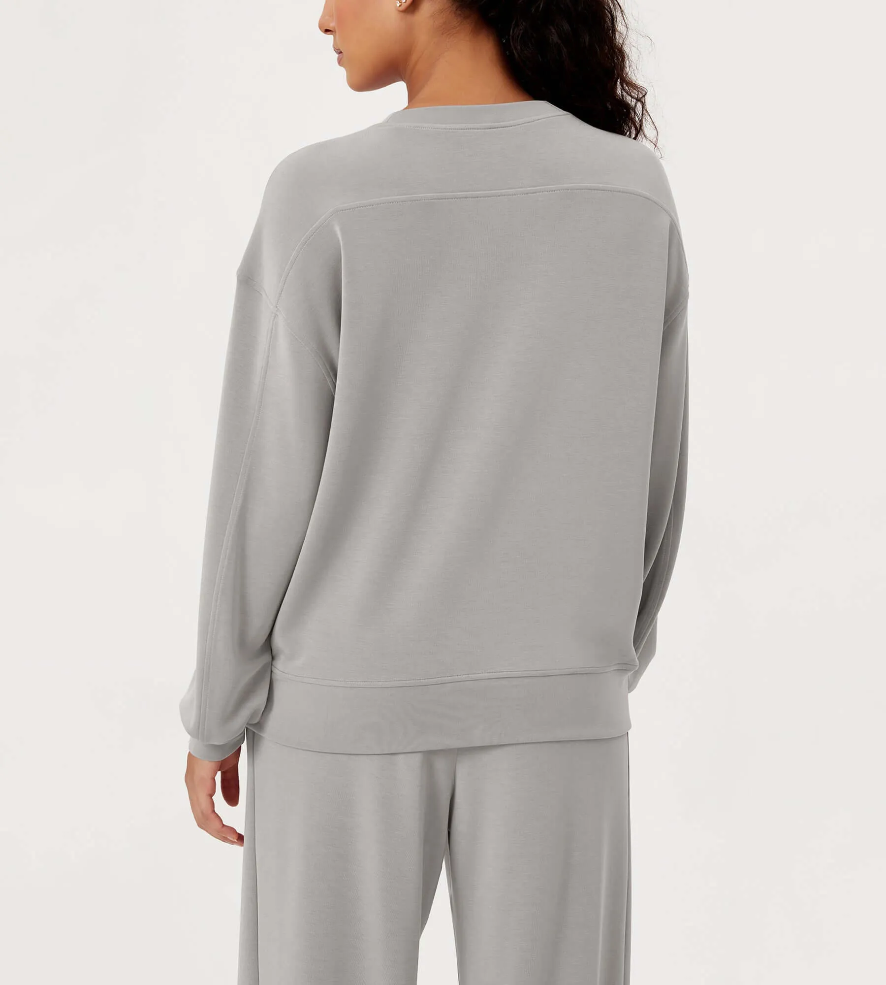 Modal Soft Oversized Crew Neck Sweatshirts