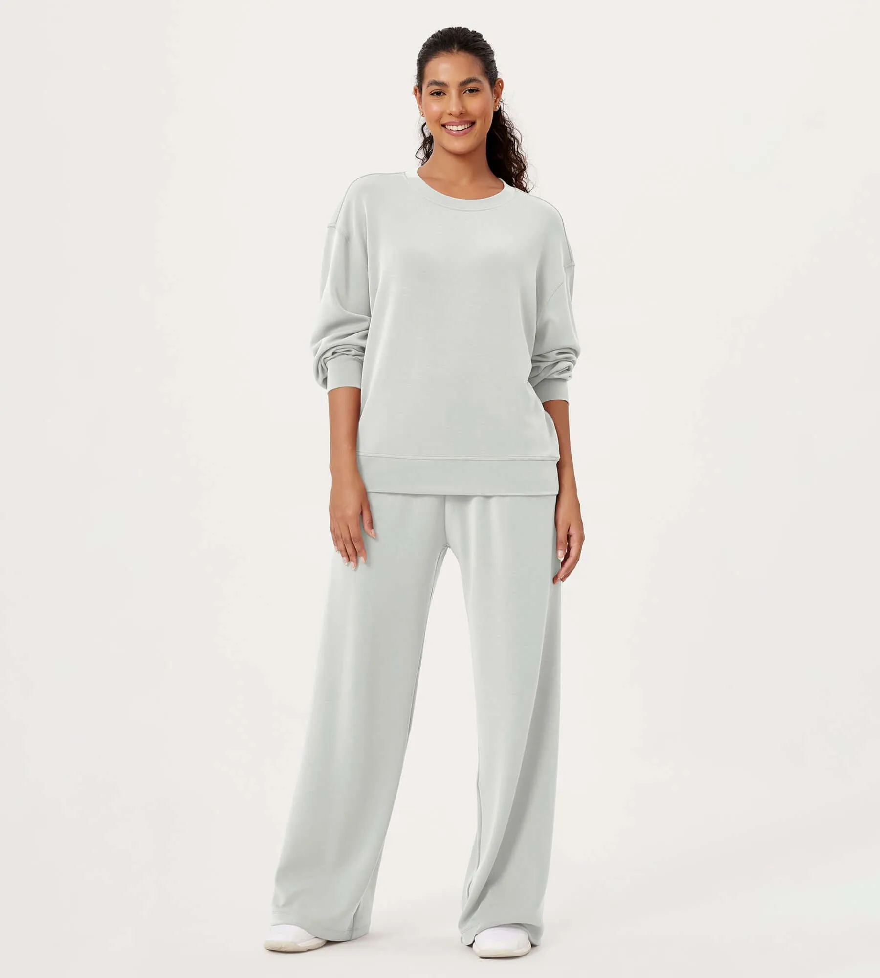 Modal Soft Oversized Crew Neck Sweatshirts