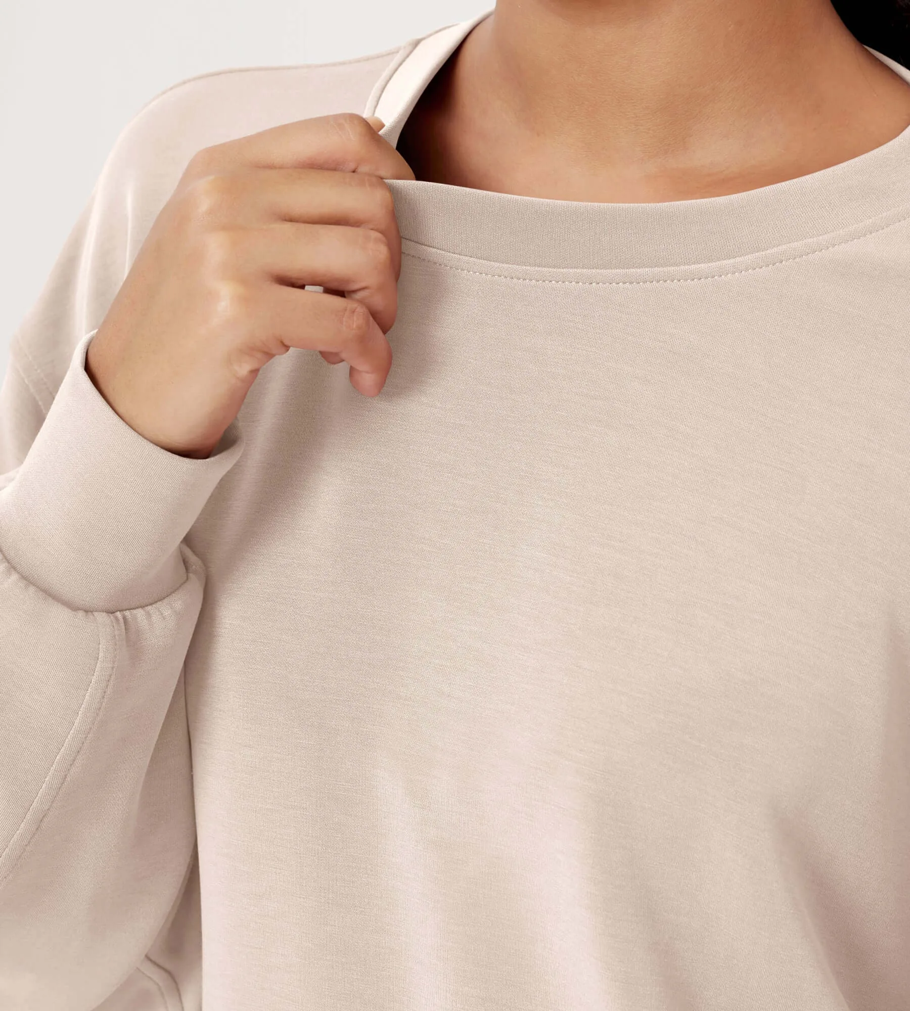 Modal Soft Oversized Crew Neck Sweatshirts