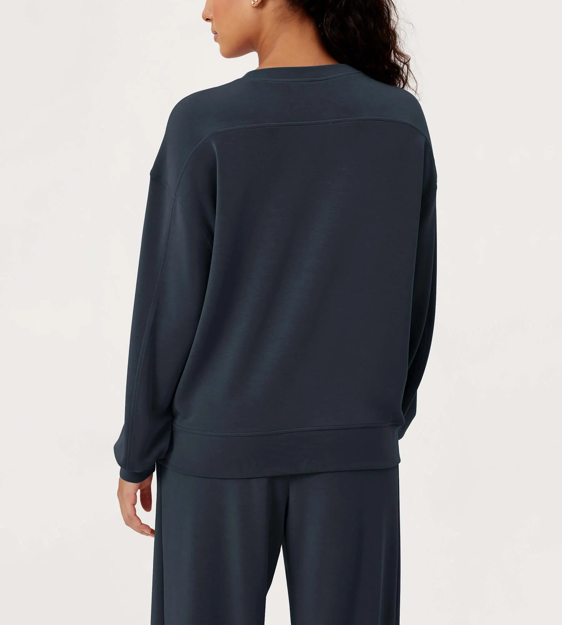Modal Soft Oversized Crew Neck Sweatshirts