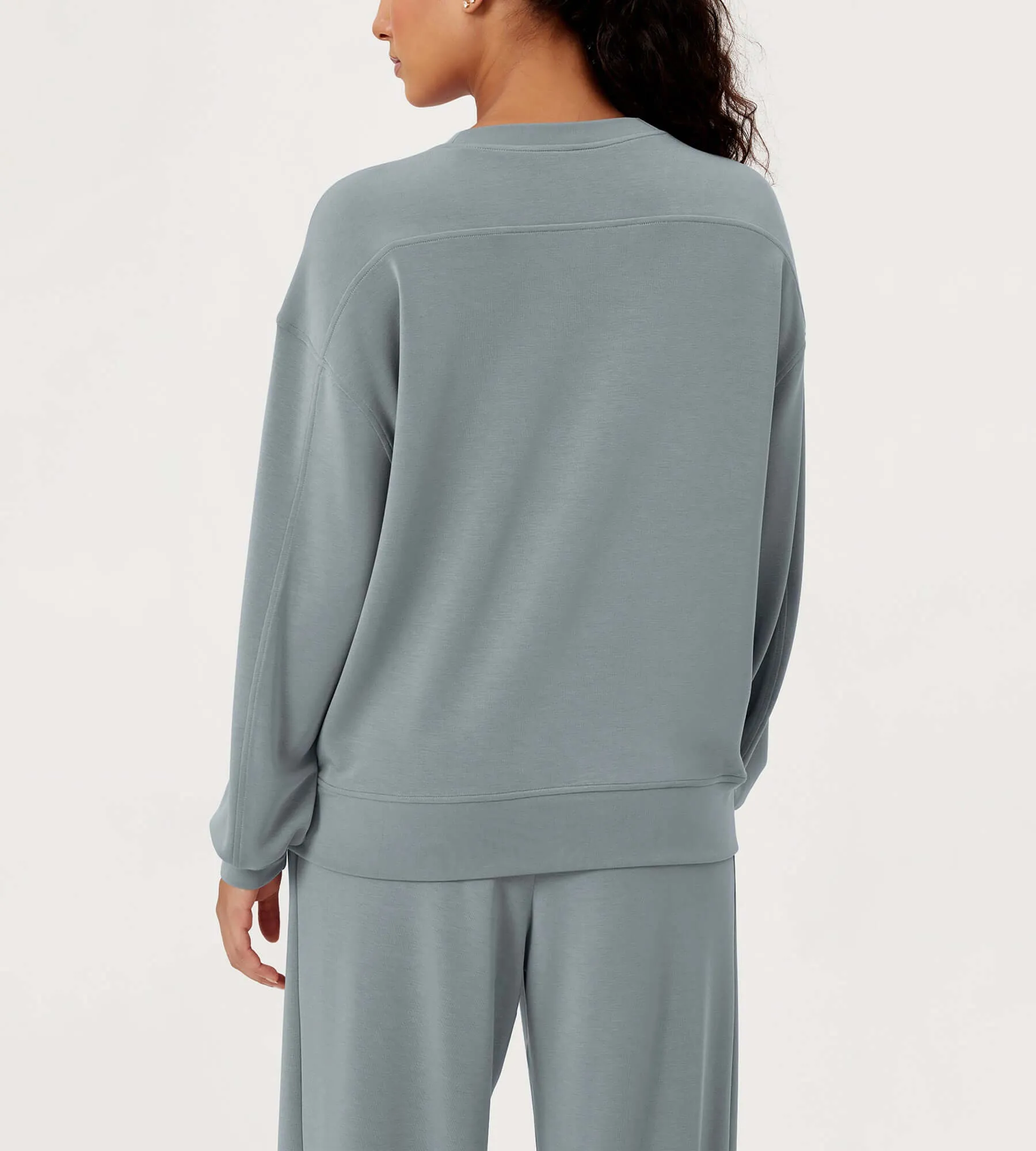 Modal Soft Oversized Crew Neck Sweatshirts