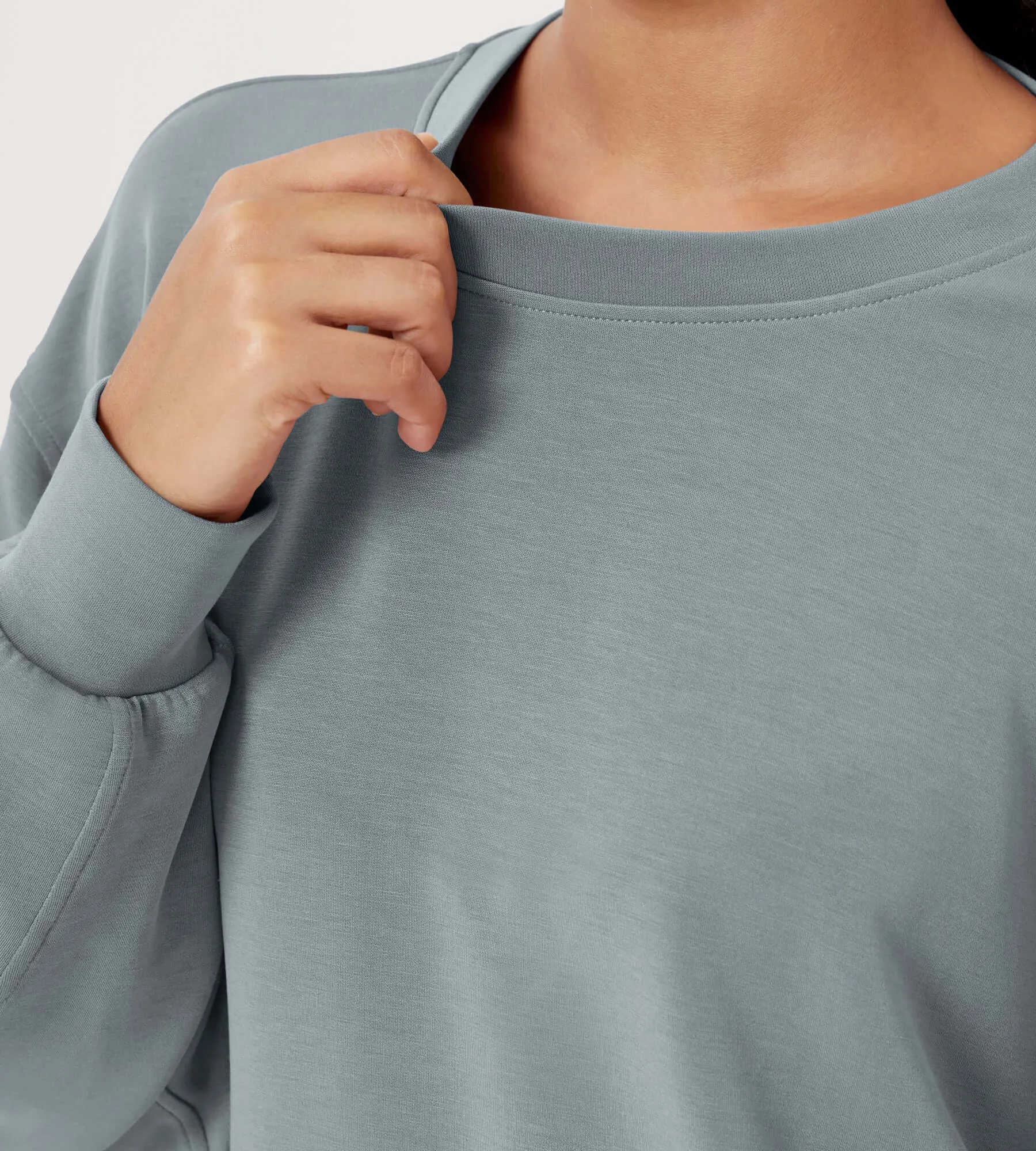 Modal Soft Oversized Crew Neck Sweatshirts
