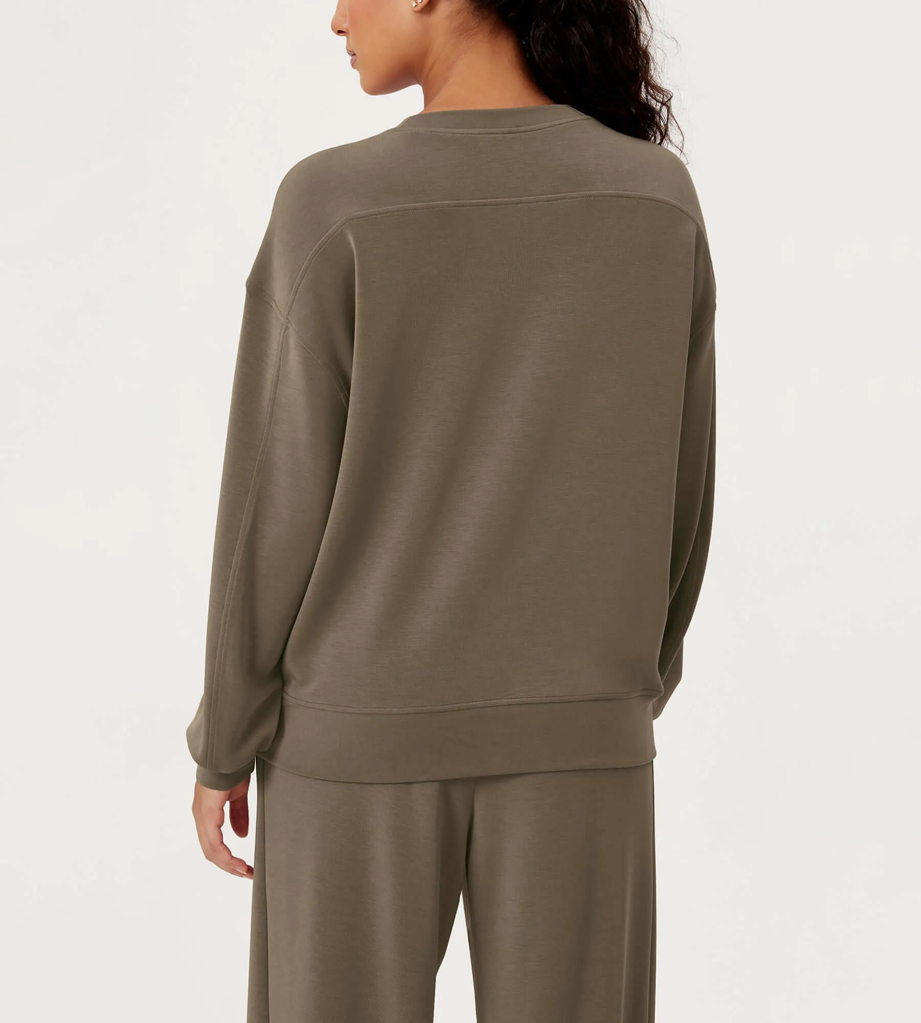 Modal Soft Oversized Crew Neck Sweatshirts