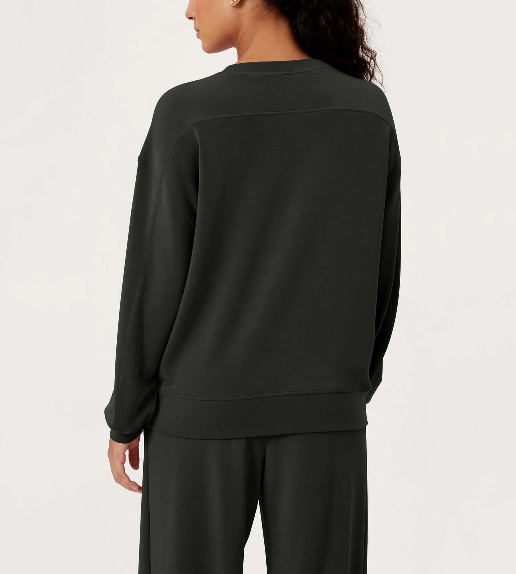 Modal Soft Oversized Crew Neck Sweatshirts