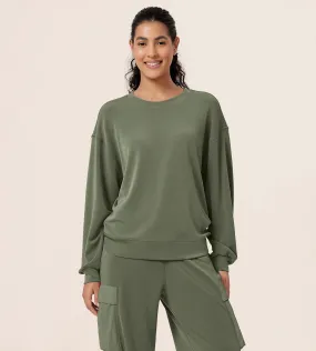Modal Soft Oversized Crew Neck Sweatshirts