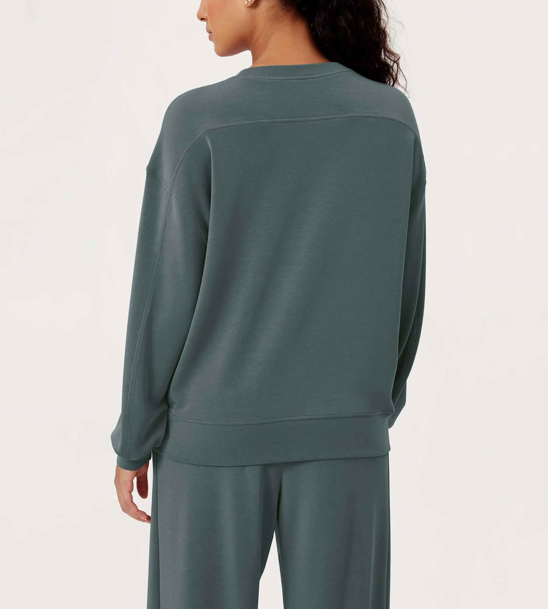 Modal Soft Oversized Crew Neck Sweatshirts