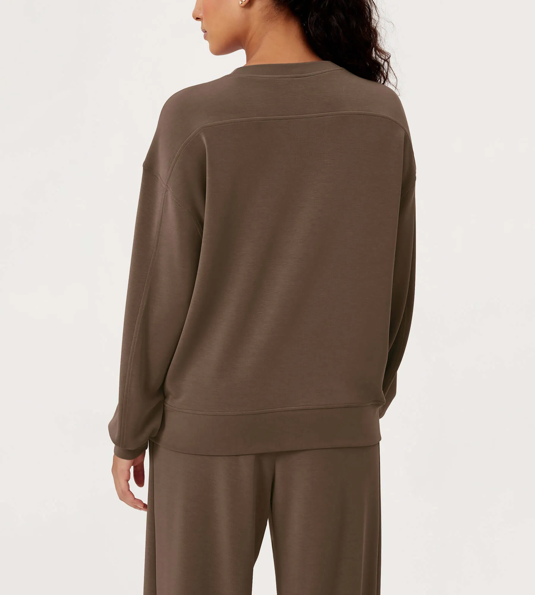Modal Soft Oversized Crew Neck Sweatshirts