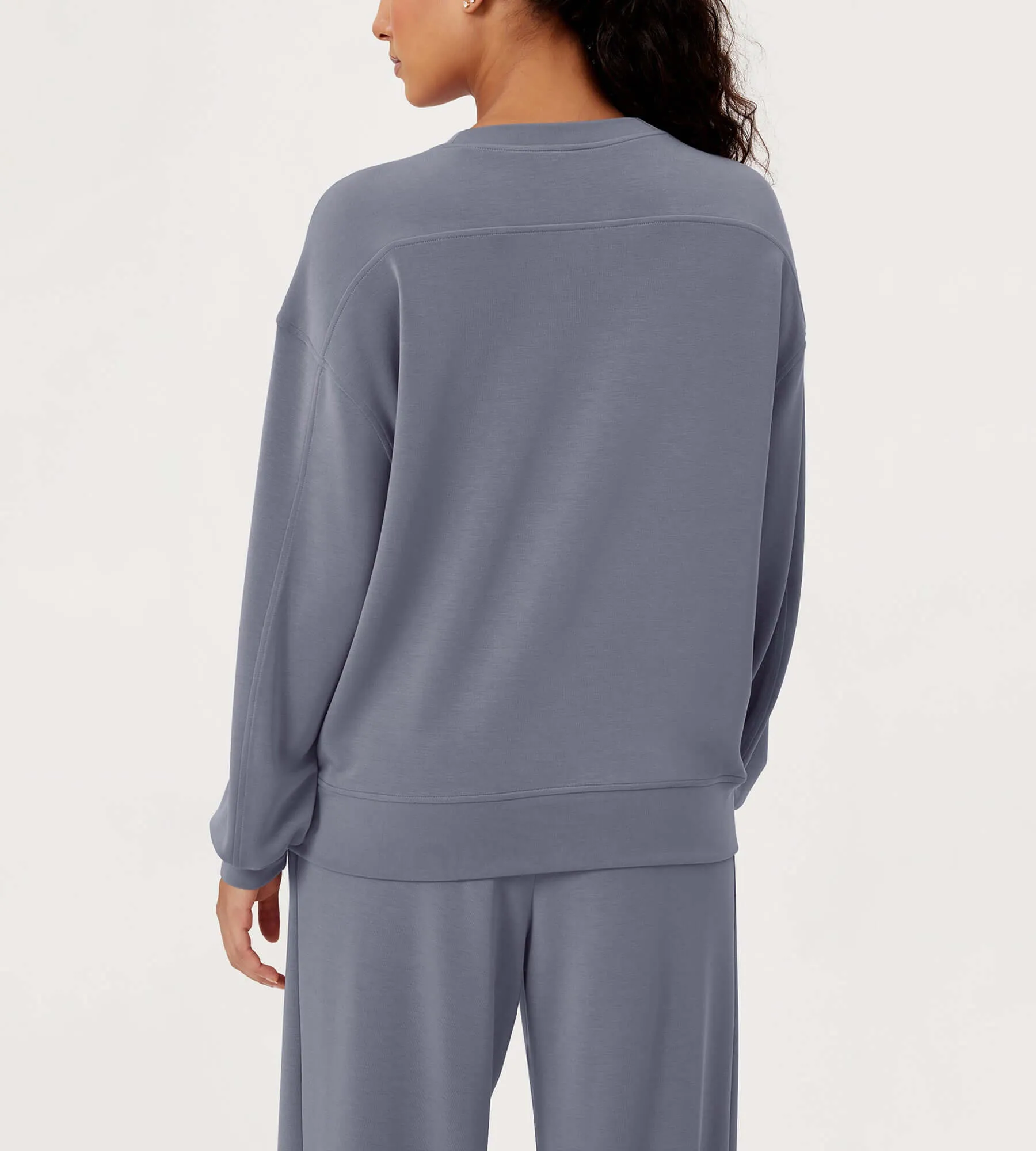 Modal Soft Oversized Crew Neck Sweatshirts