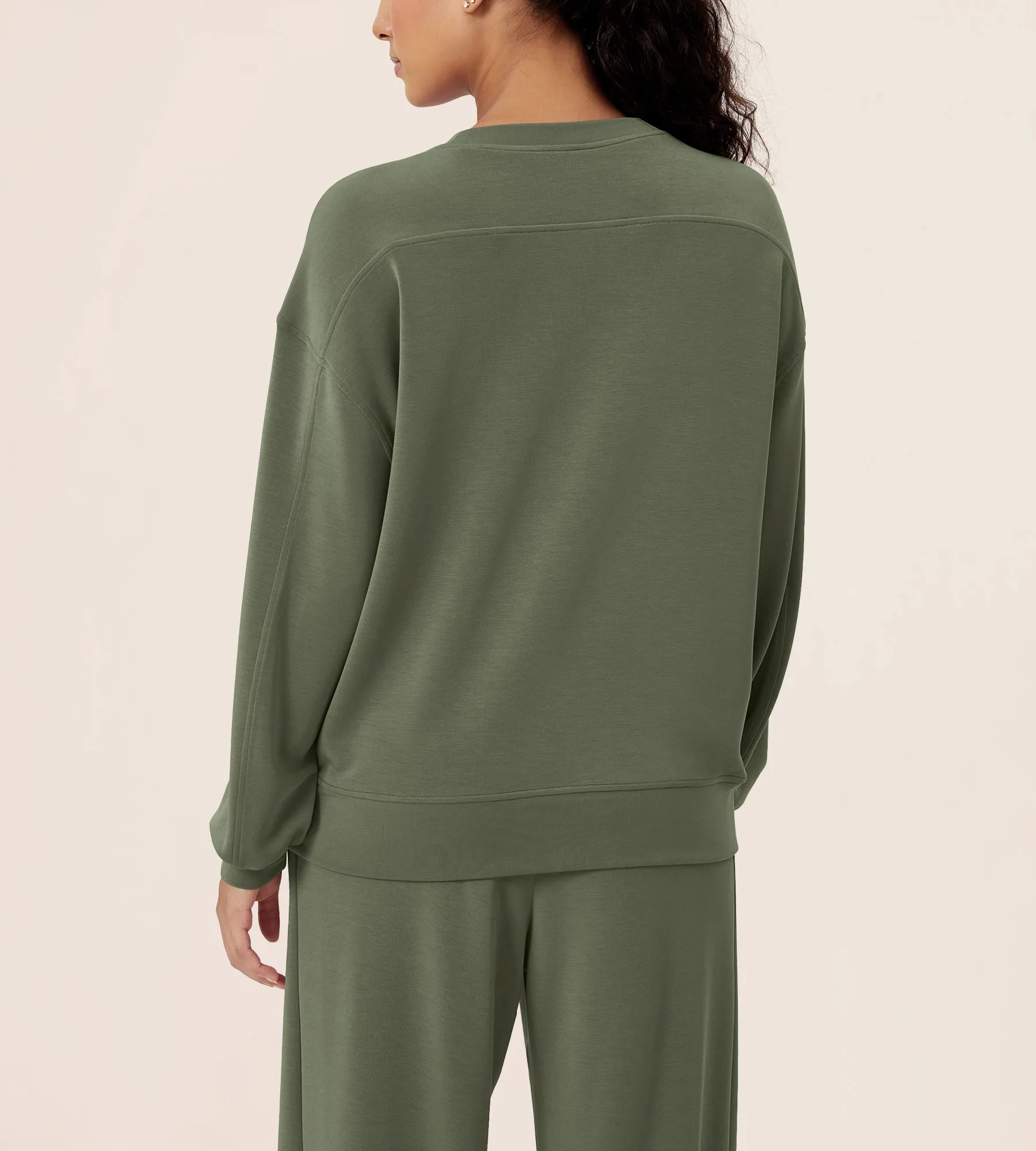 Modal Soft Oversized Crew Neck Sweatshirts