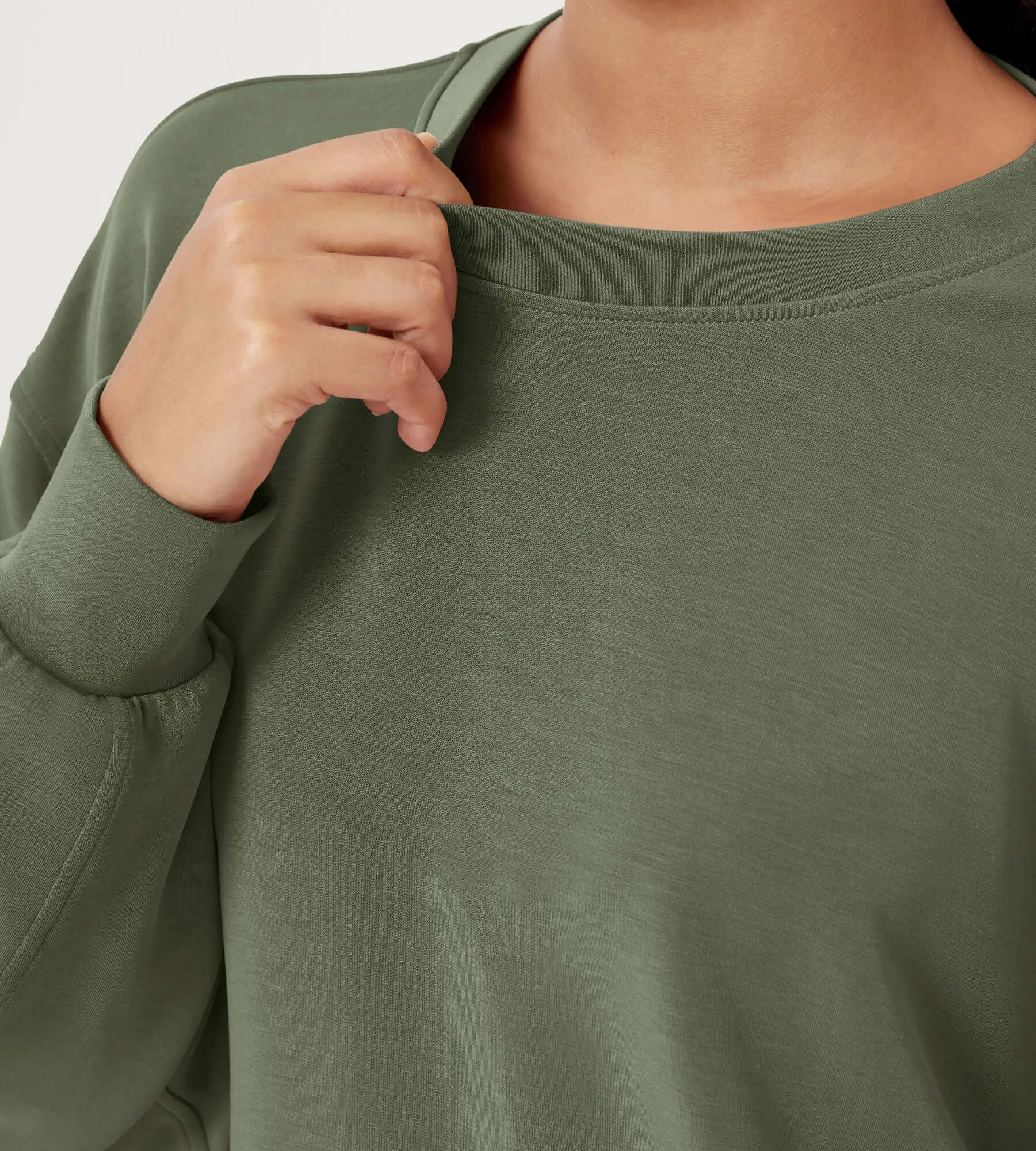Modal Soft Oversized Crew Neck Sweatshirts