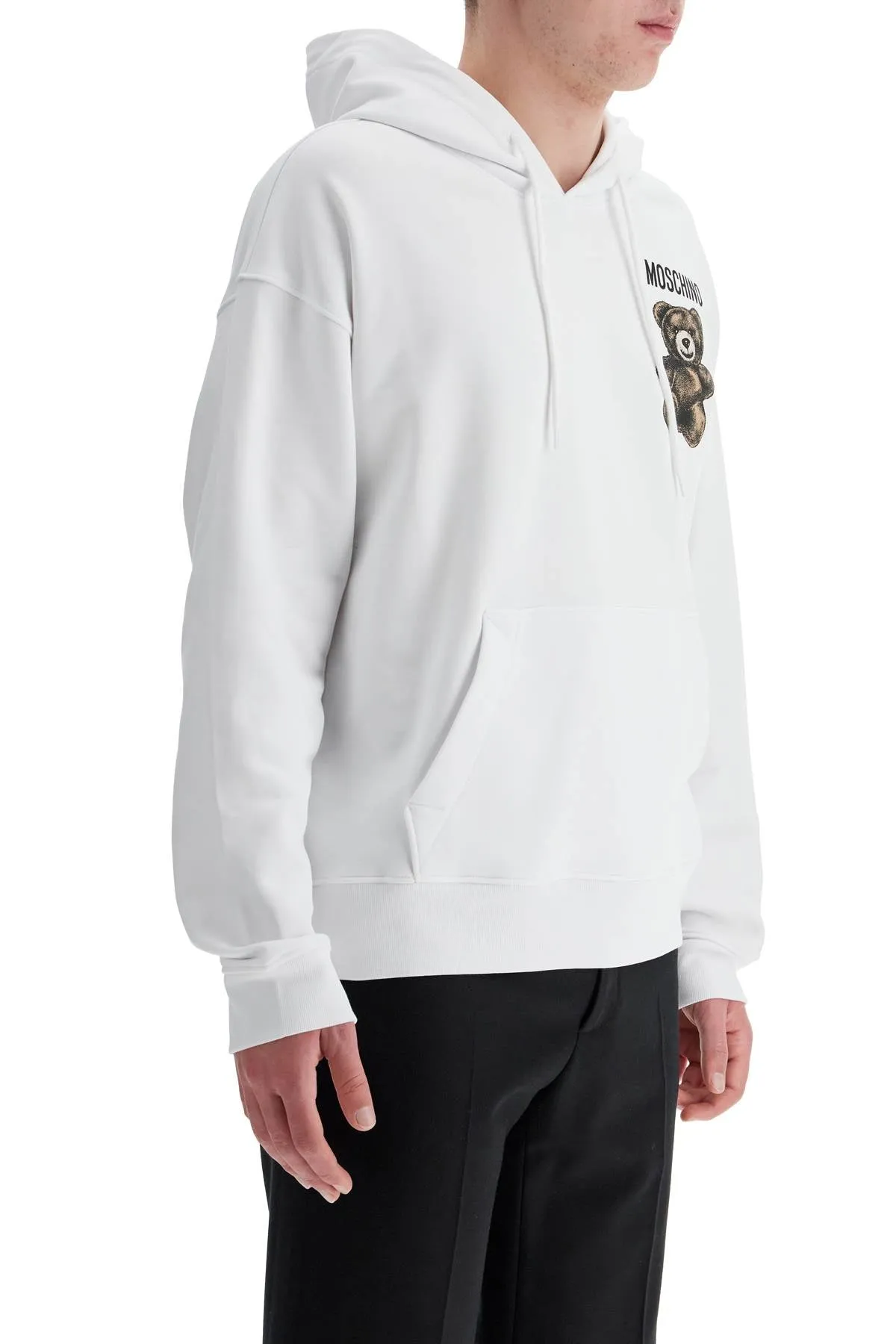 moschino teddy bear hooded sweat V1703 0228 MULTI WHITE