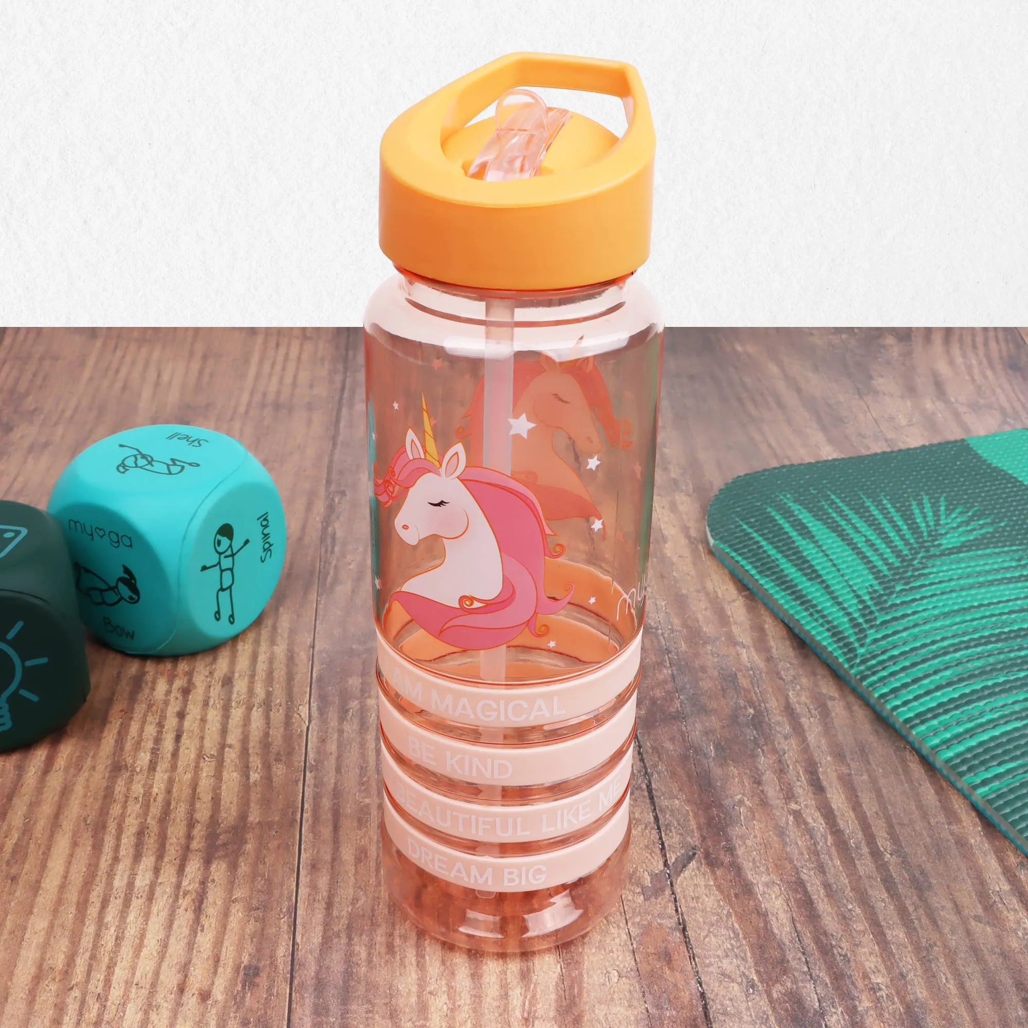 Myga - Kids Unicorn Positivity Band Water Bottles