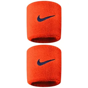 Nike Swoosh DriFit Wristbands - Team Orange/College Navy